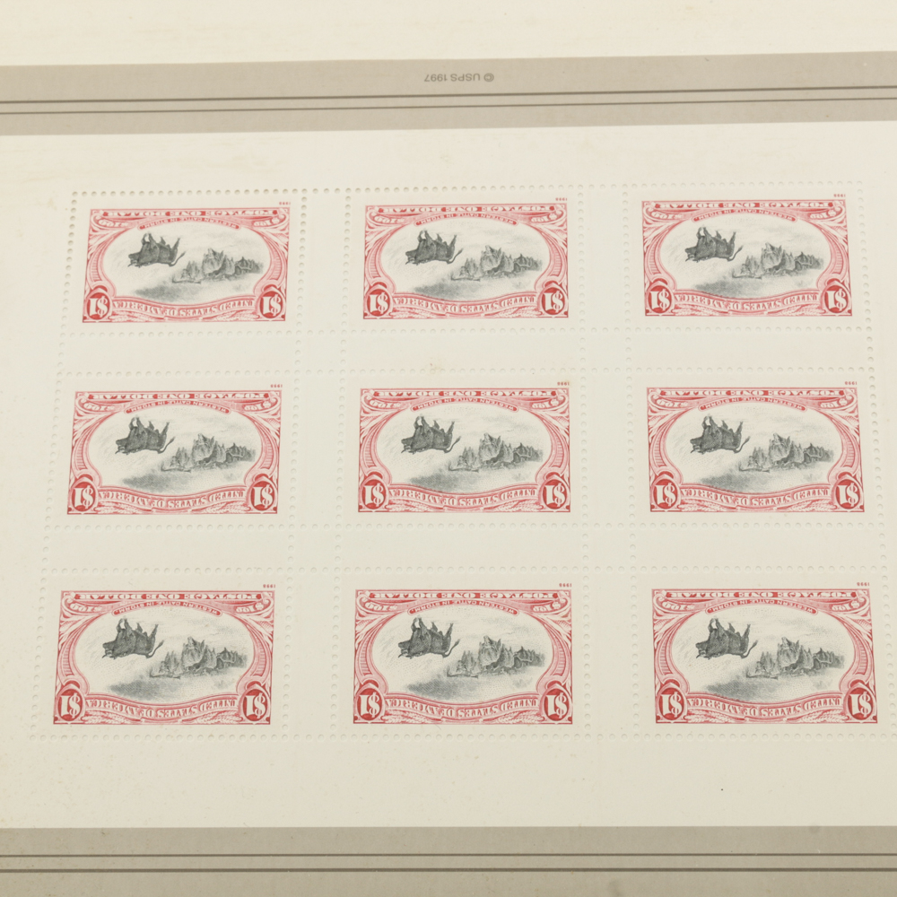 Collection of Stamps, Stamp Blocks, and Stamp Catalogs