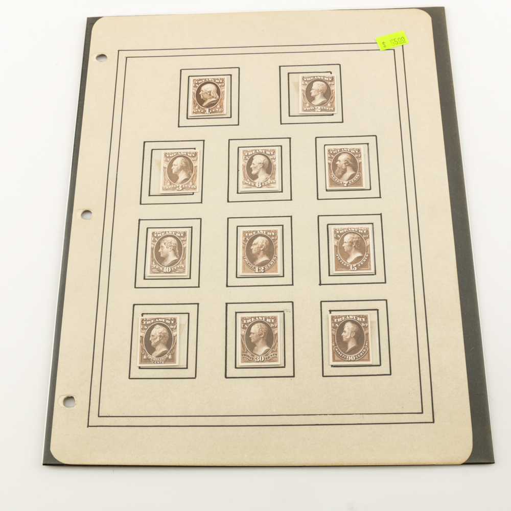 Collection of Stamps, Stamp Blocks, and Stamp Catalogs