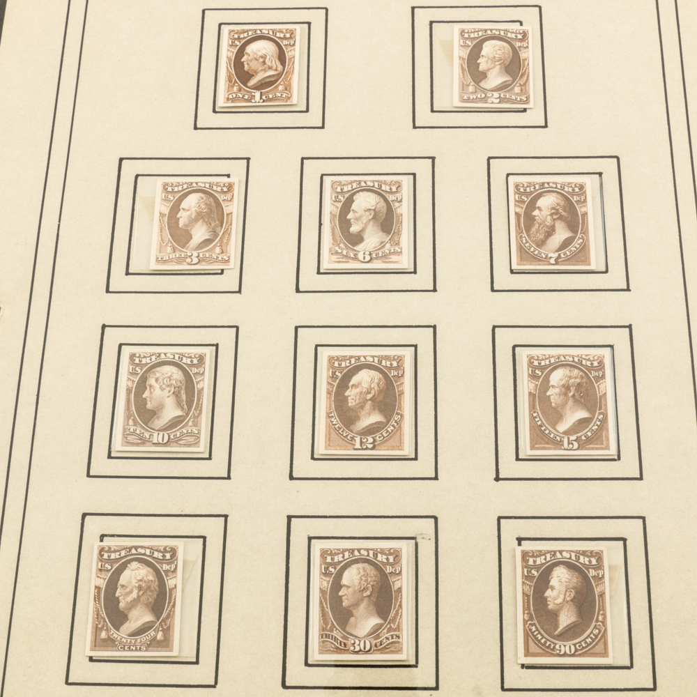 Collection of Stamps, Stamp Blocks, and Stamp Catalogs