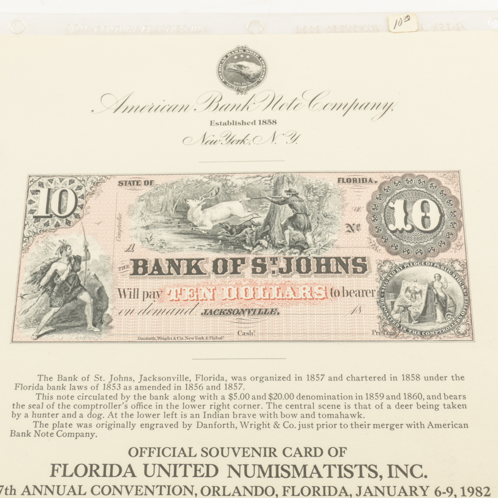 Collection of United States Currency and Intaglio Printings