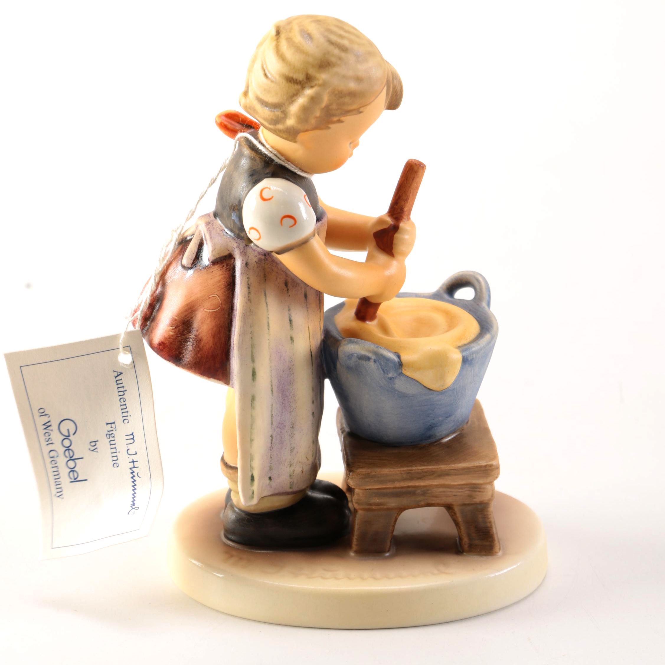 Goebel Hummel Porcelain Figurine of Baking Girl "Baking Day"