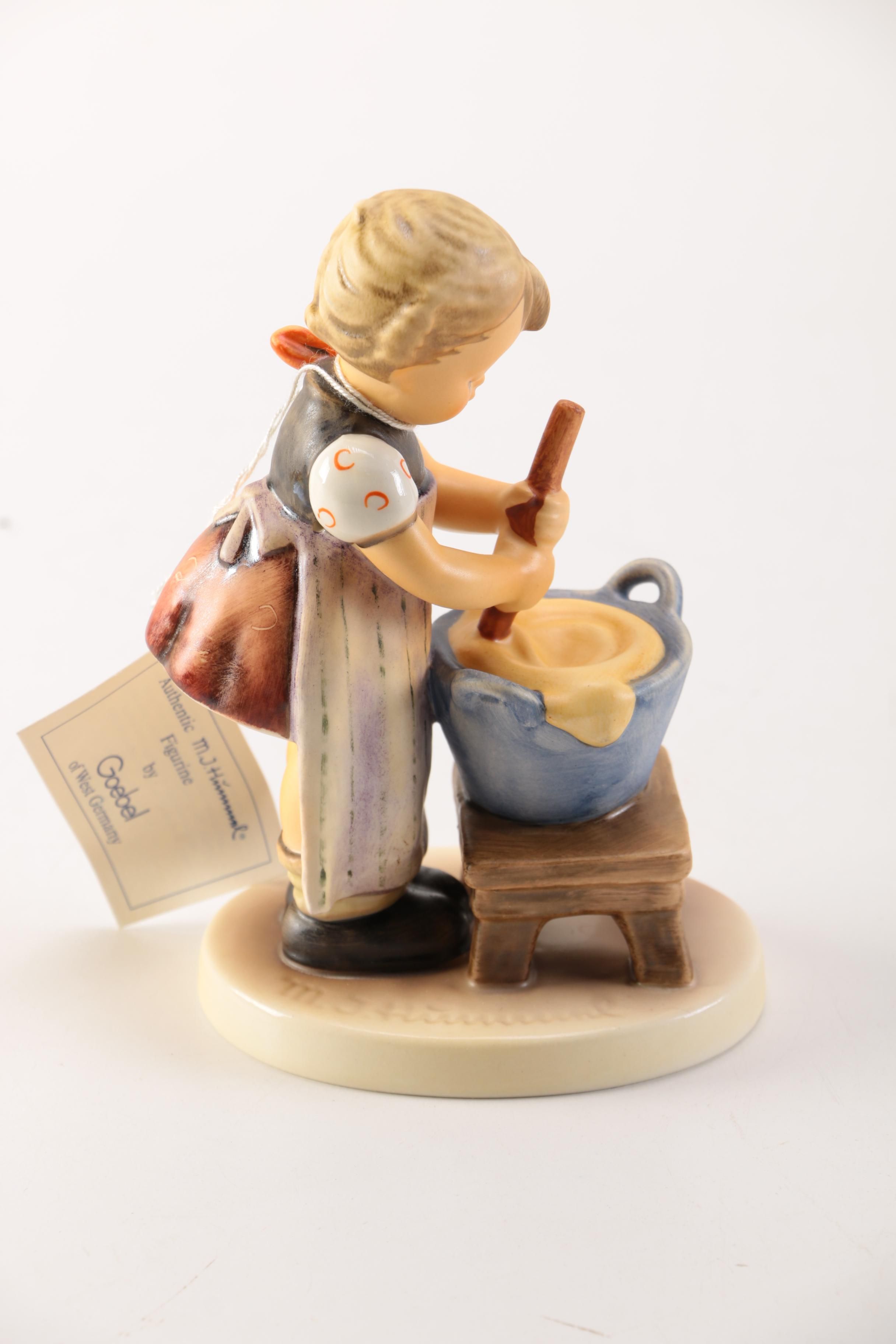 Goebel Hummel Porcelain Figurine of Baking Girl "Baking Day"
