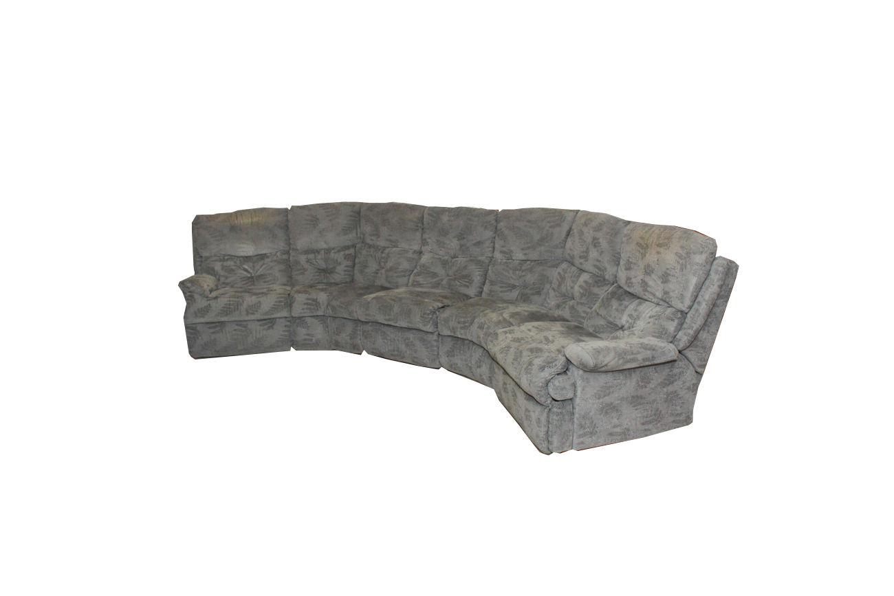 Flexsteel Blue Upholstered Sectional Sofa