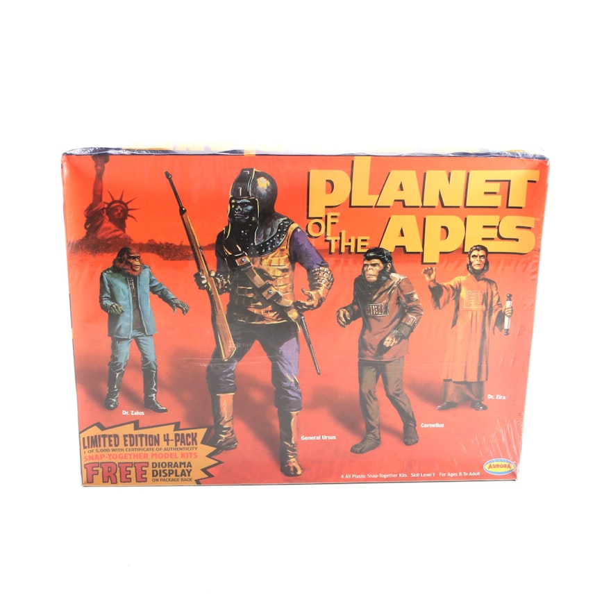 Sealed "Planet of the Apes" Four-Pack of Model Kits by Aurora