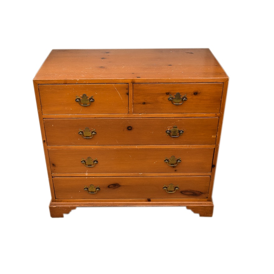 Chippendale Style Pine Chest of Drawers