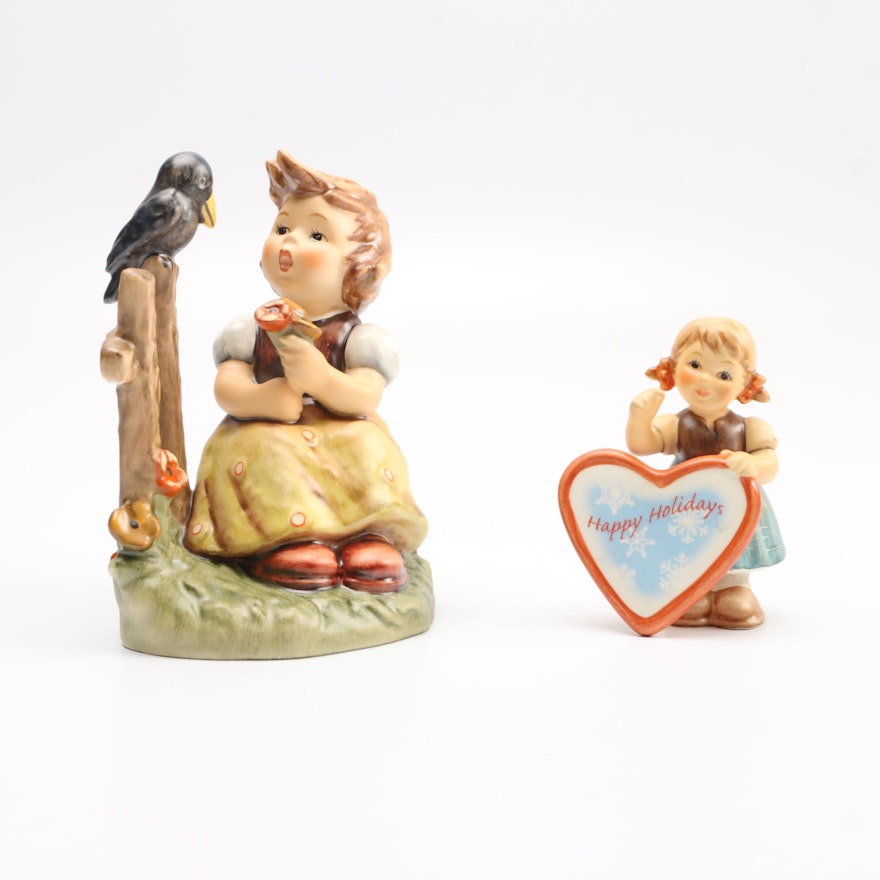 Hummel Figurines "Sing With Me" and "Follow Your Heart"