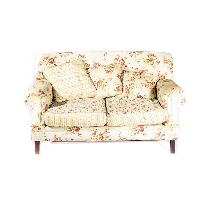 Hickory Hill Shabby Chic Style Loveseat