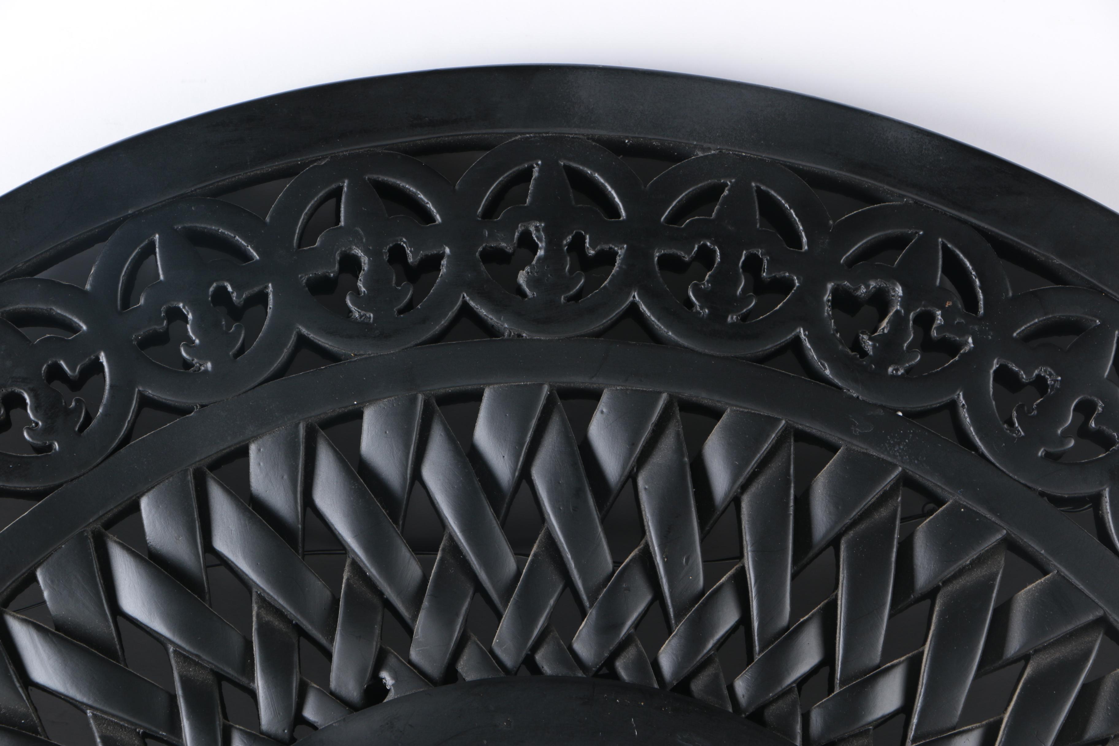 Round Black Wall Mirror