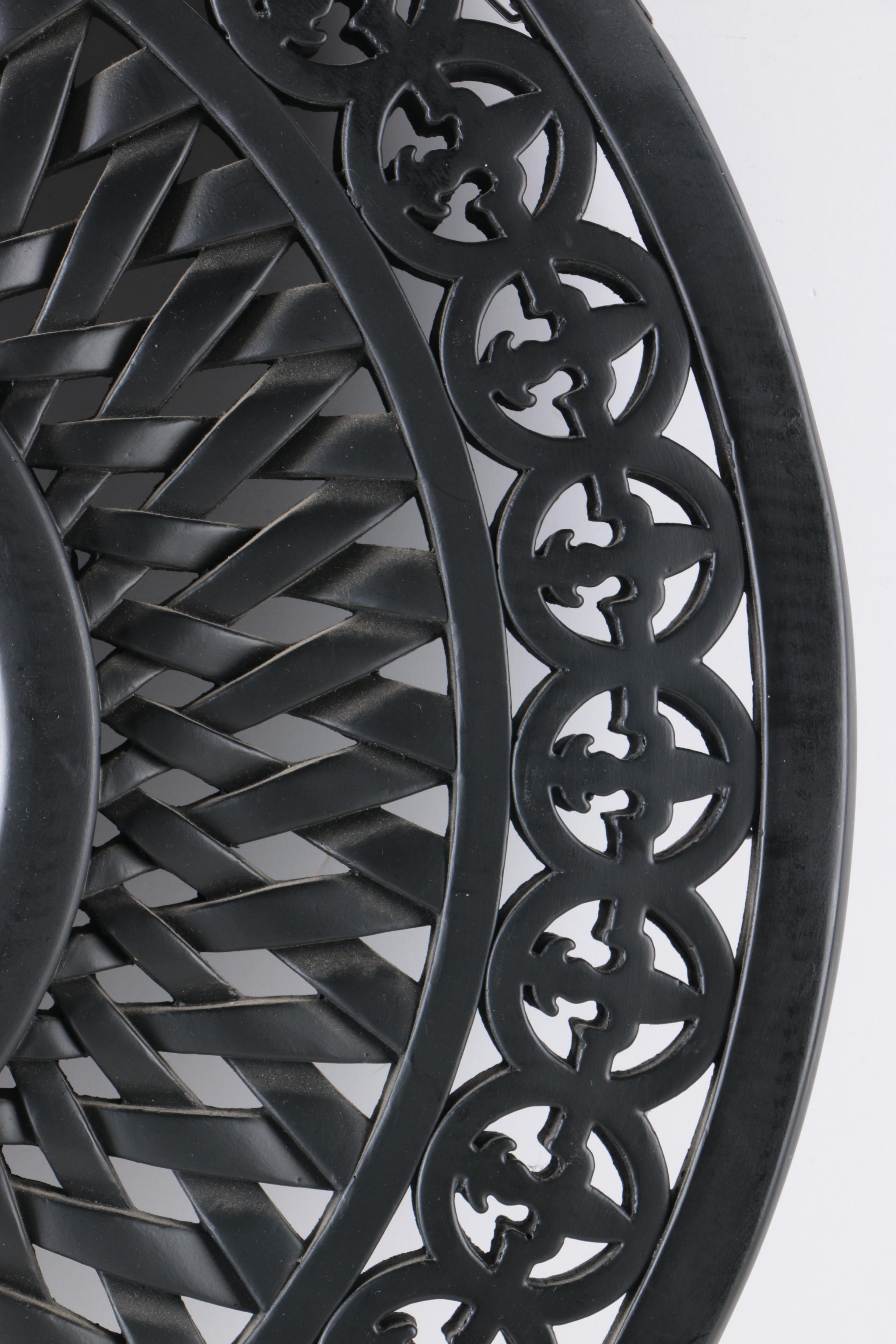 Round Black Wall Mirror