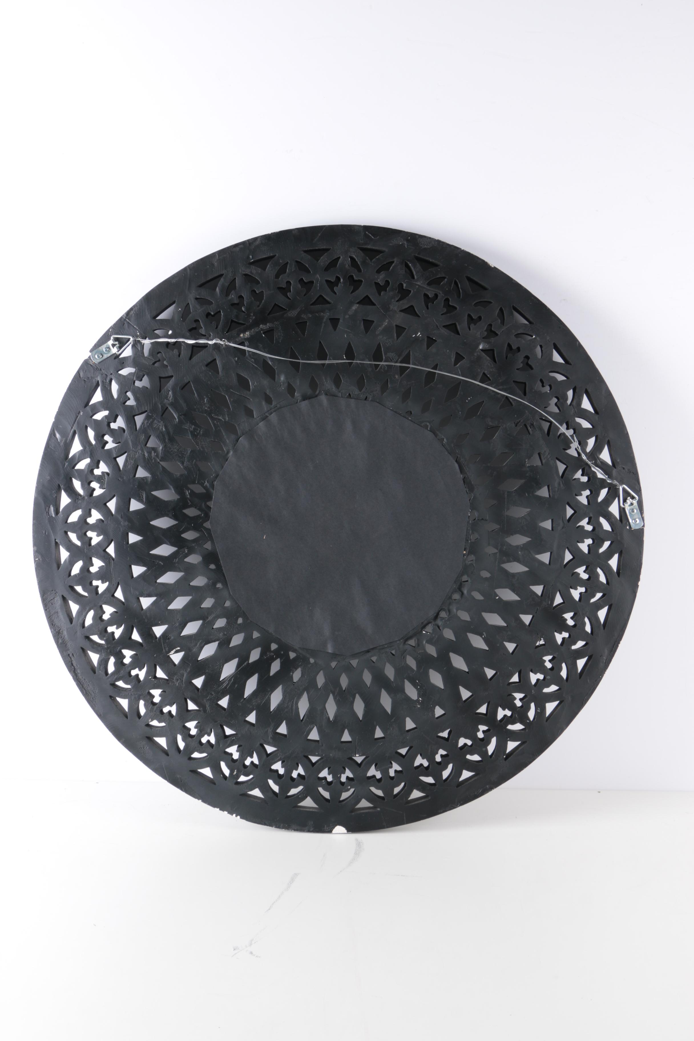 Round Black Wall Mirror