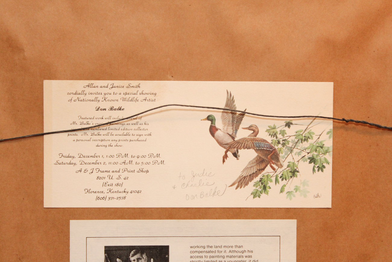 Don Balke Limited Edition Offset Lithograph "American Robin"