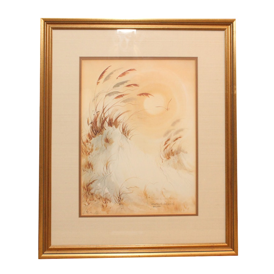 Richard E. Williams Limited Edition Offset Lithograph "Dunes Under The Sun"