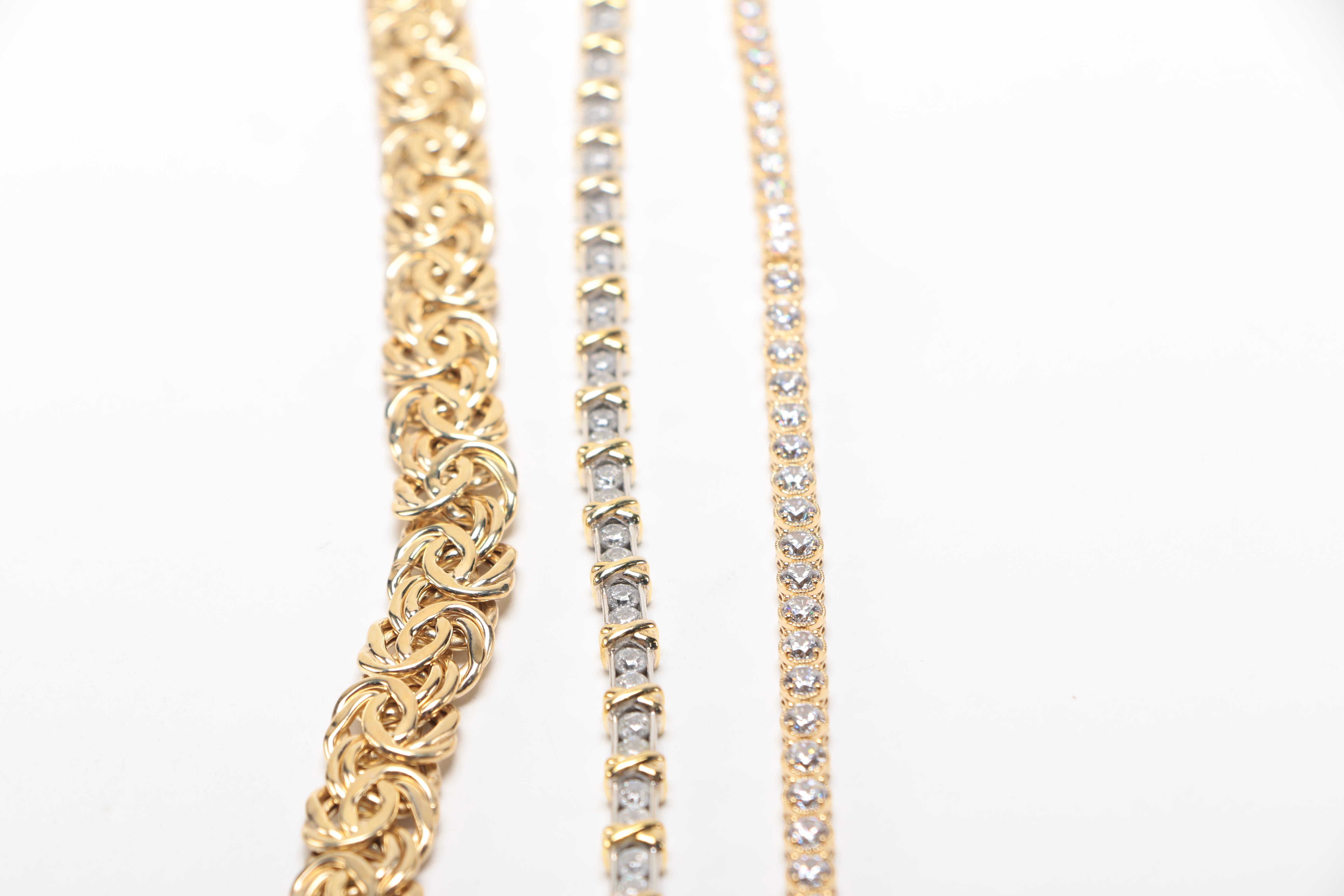 Sterling Silver Jewelry With Citrine and Cubic Zirconia