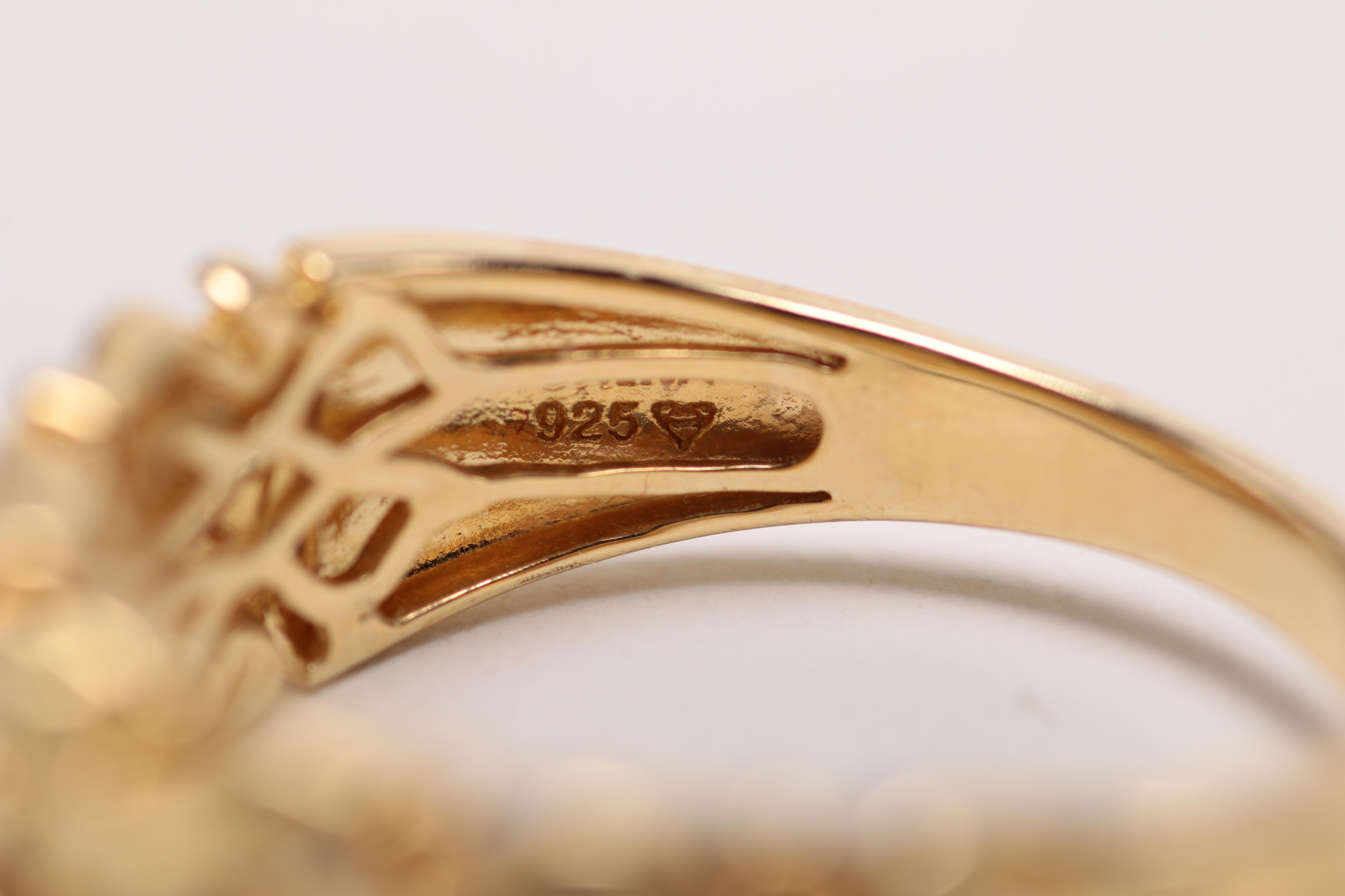 Sterling Silver Jewelry With Citrine and Cubic Zirconia