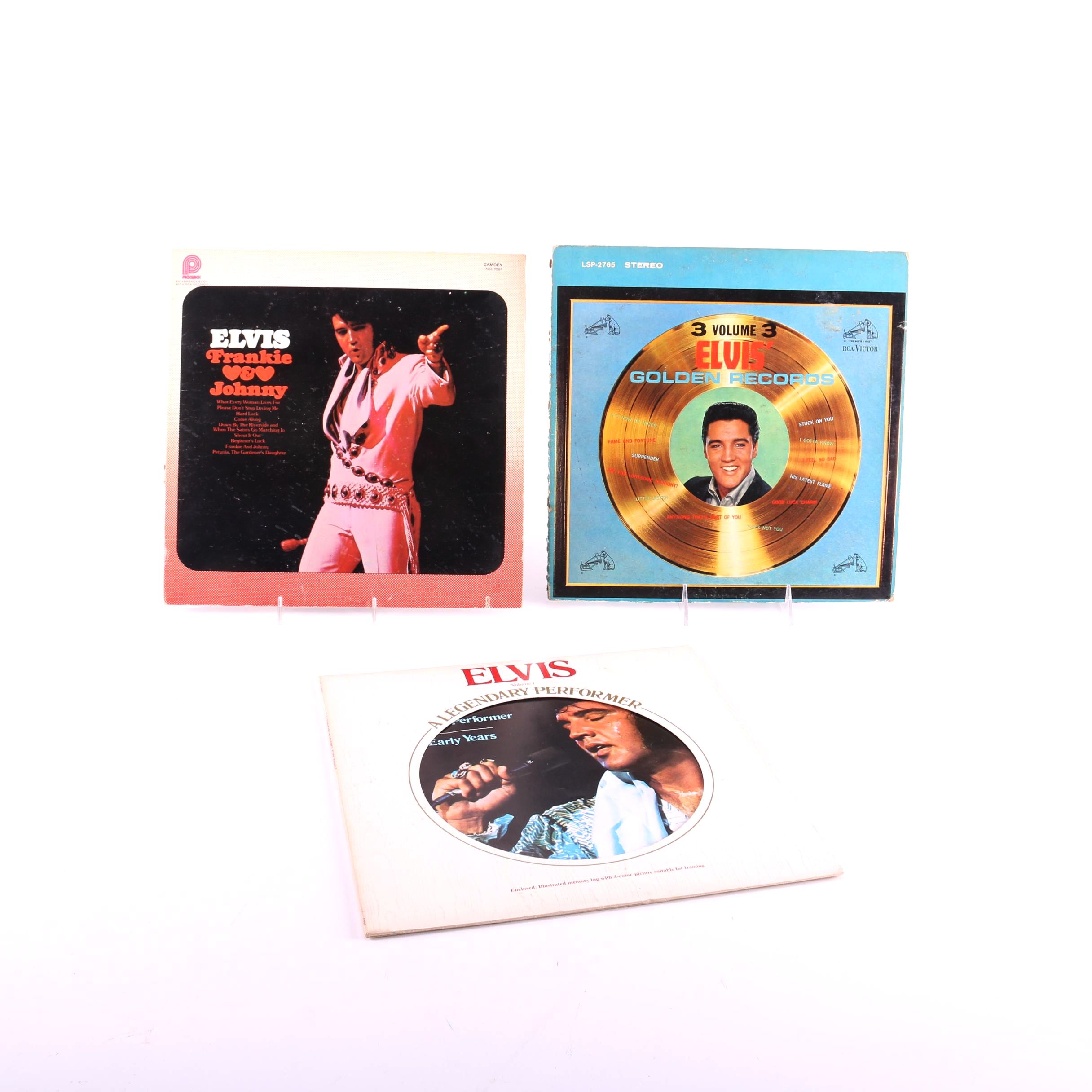 Vintage Assortment of Elvis Records