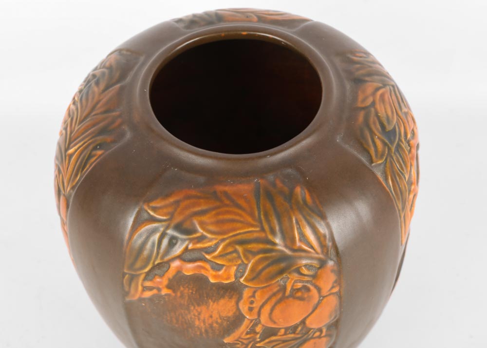 Vintage Roseville "Rosecraft Panel" Art Deco Vase