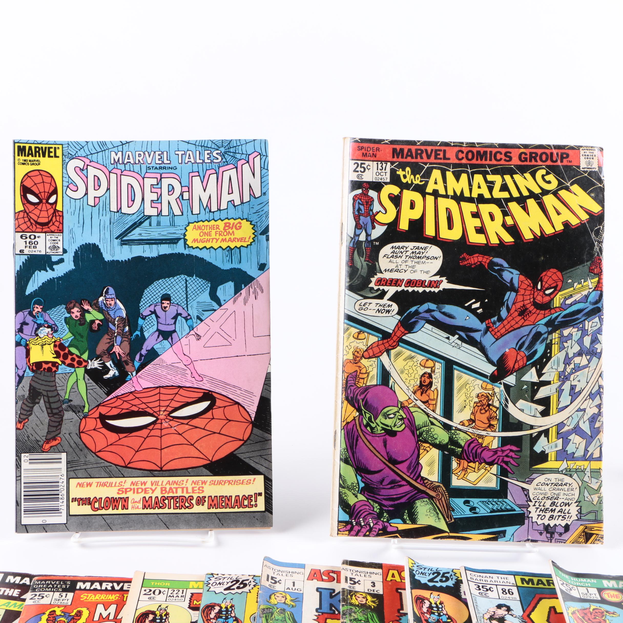 Bronze Age Comics Featuring First "Astonishing Tales" and "Human Torch" Series Issues