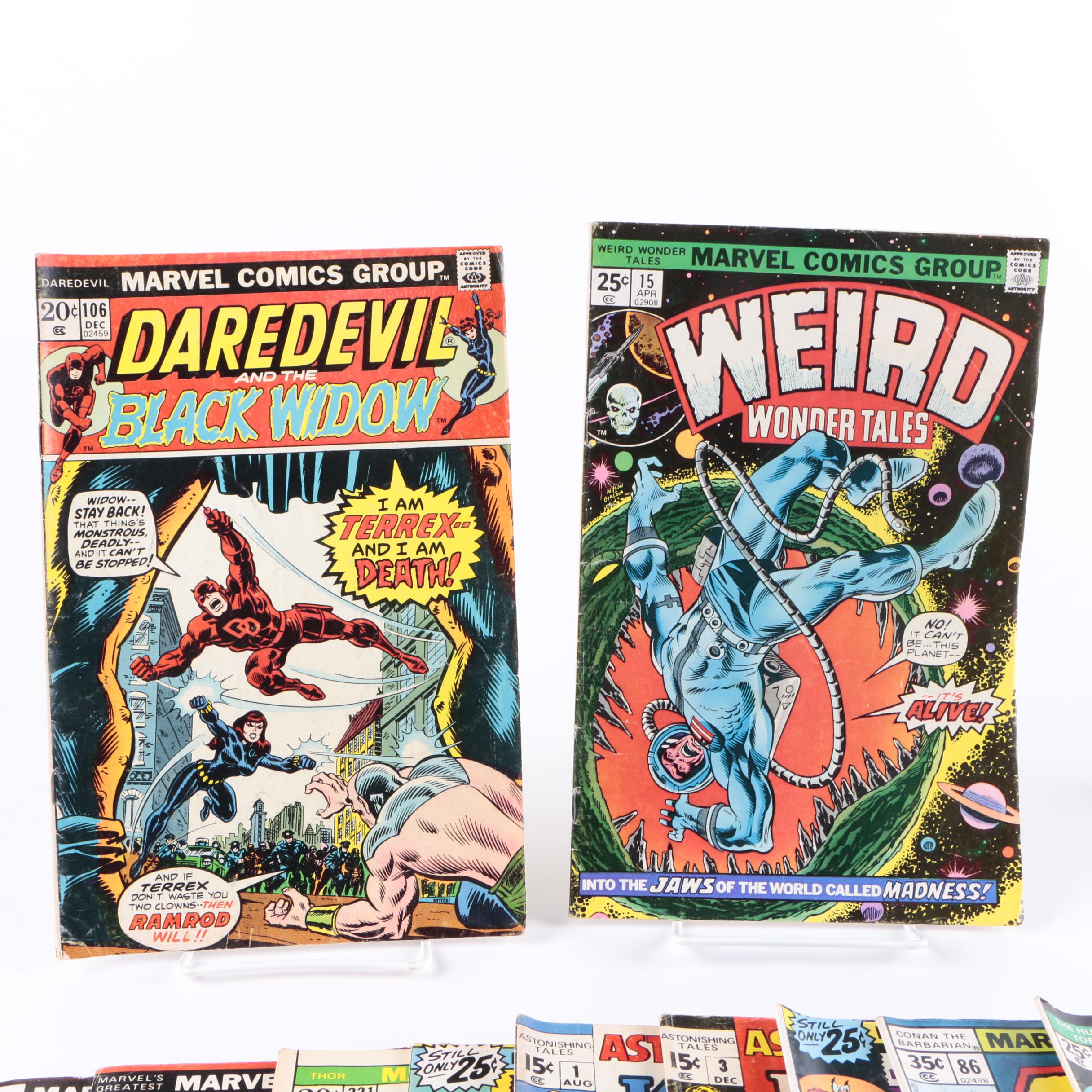 Bronze Age Comics Featuring First "Astonishing Tales" and "Human Torch" Series Issues