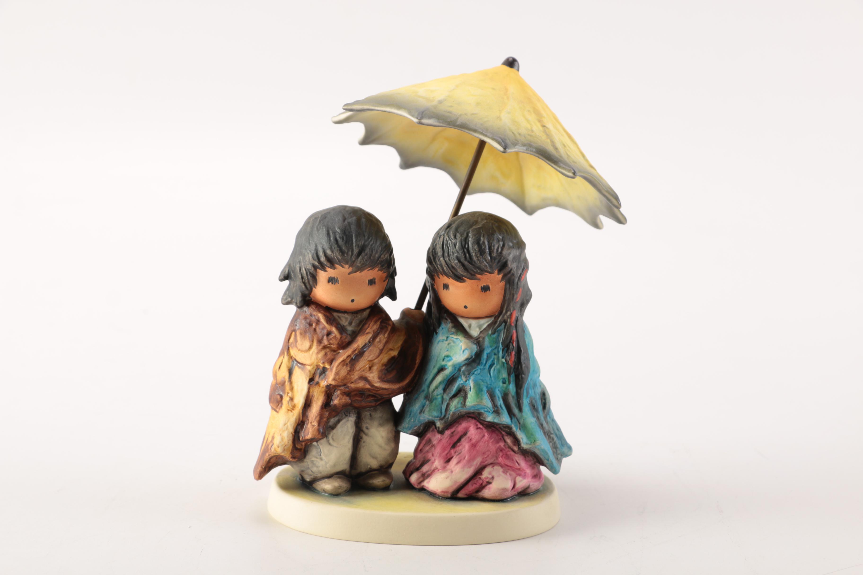 Limited Edition Goebel Ted Degrazia "Sun Showers" Ceramic Figurines