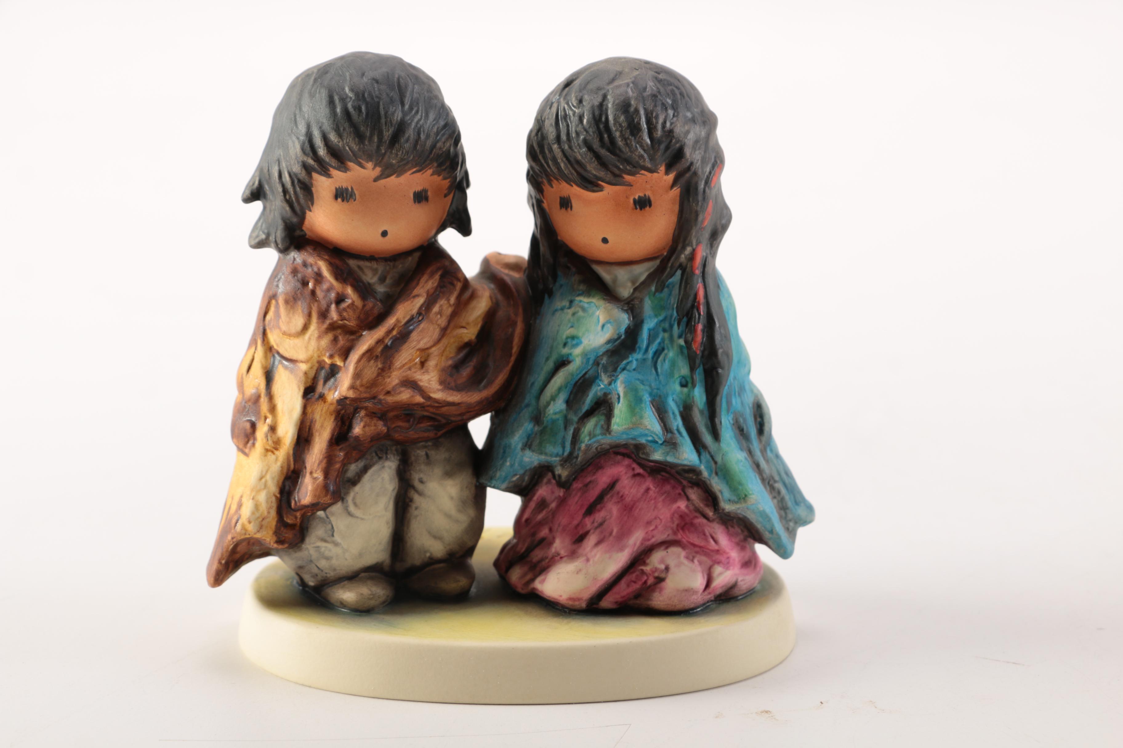Limited Edition Goebel Ted Degrazia "Sun Showers" Ceramic Figurines
