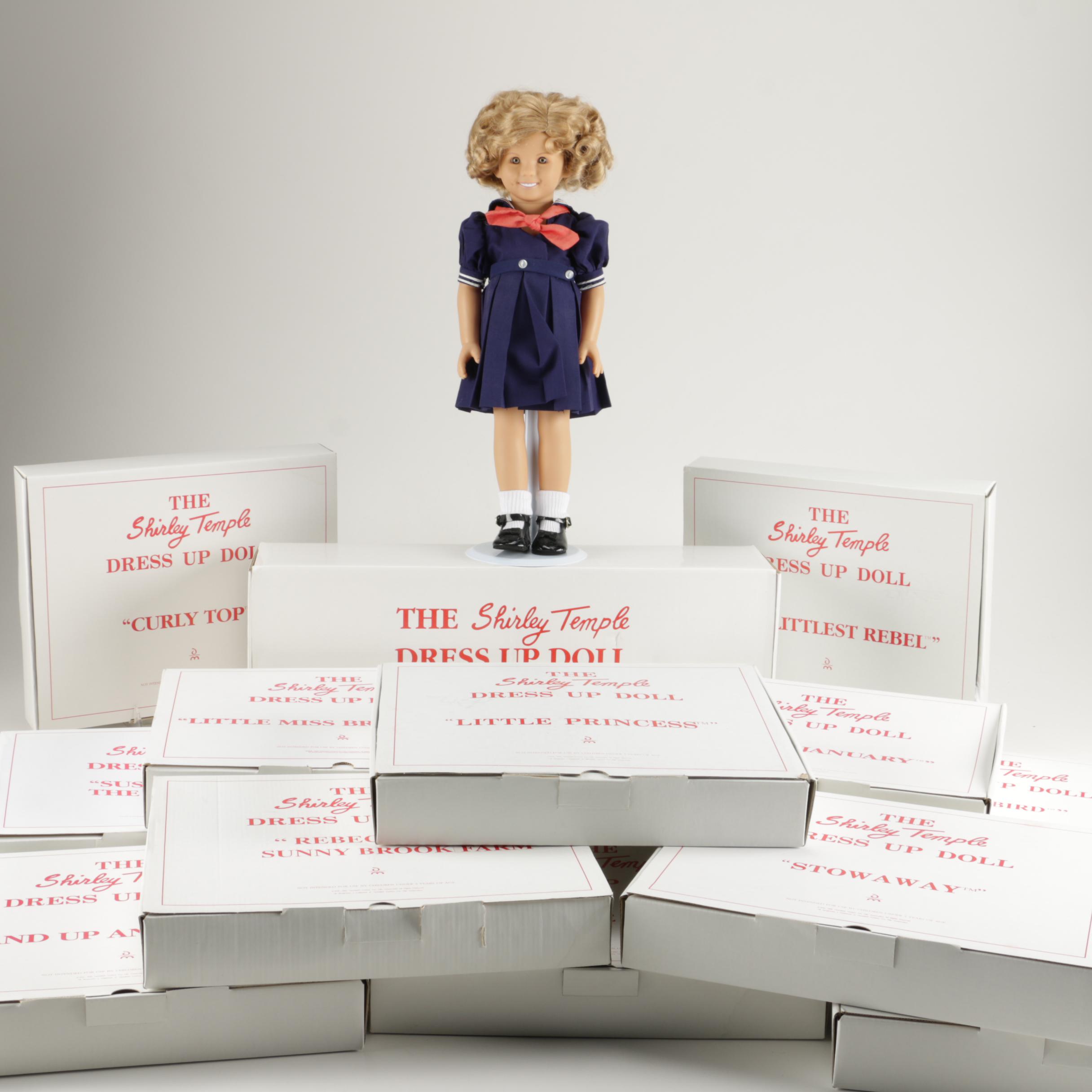 Danbury Mint Shirley Temple Dress Up Doll and Outfits