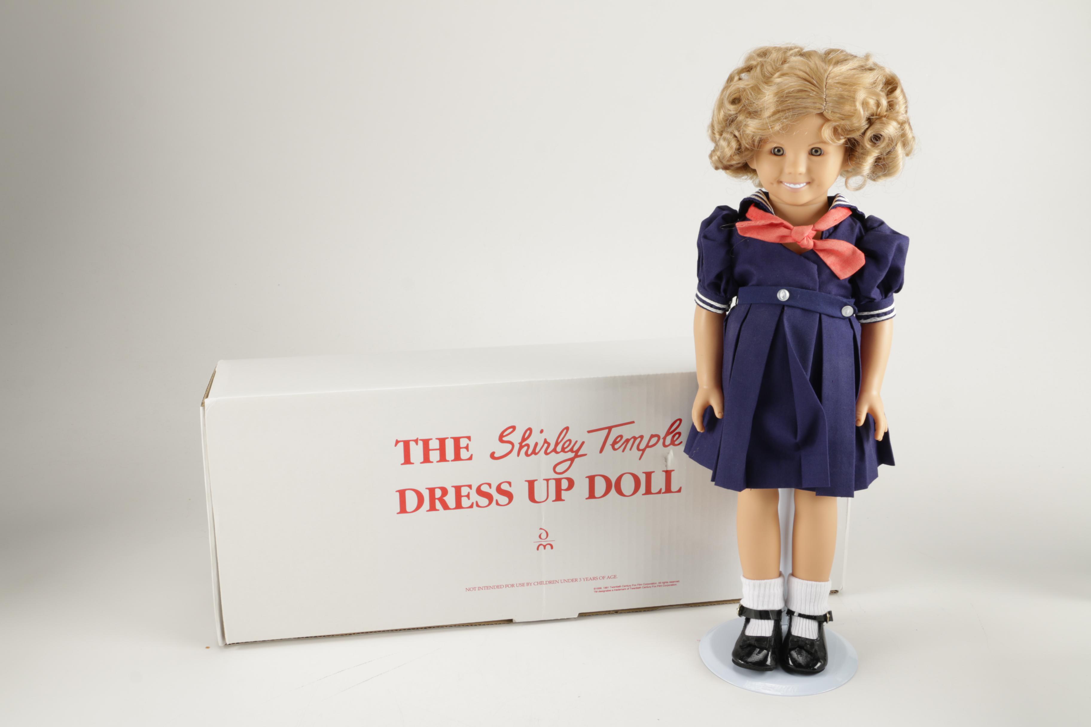Danbury Mint Shirley Temple Dress Up Doll and Outfits