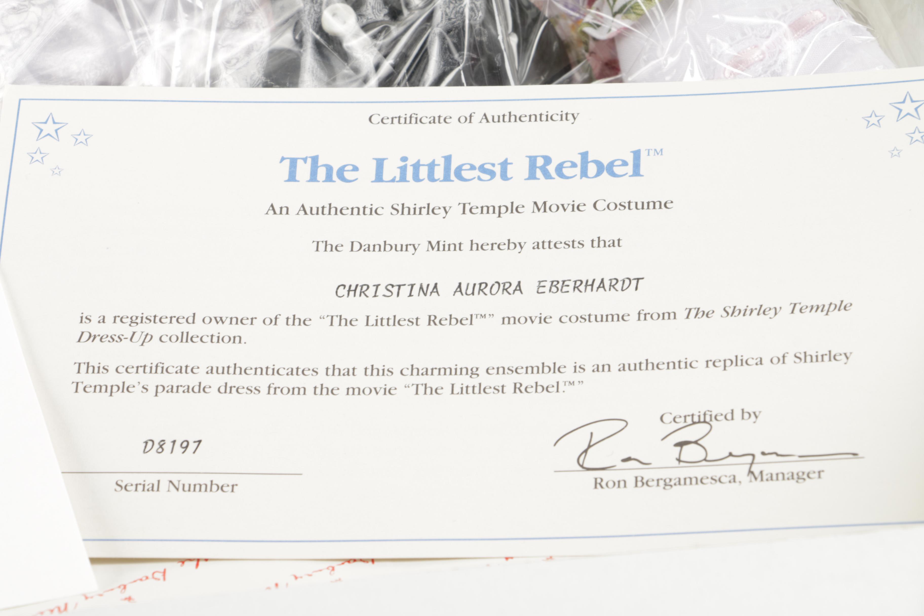 Danbury Mint Shirley Temple Dress Up Doll and Outfits