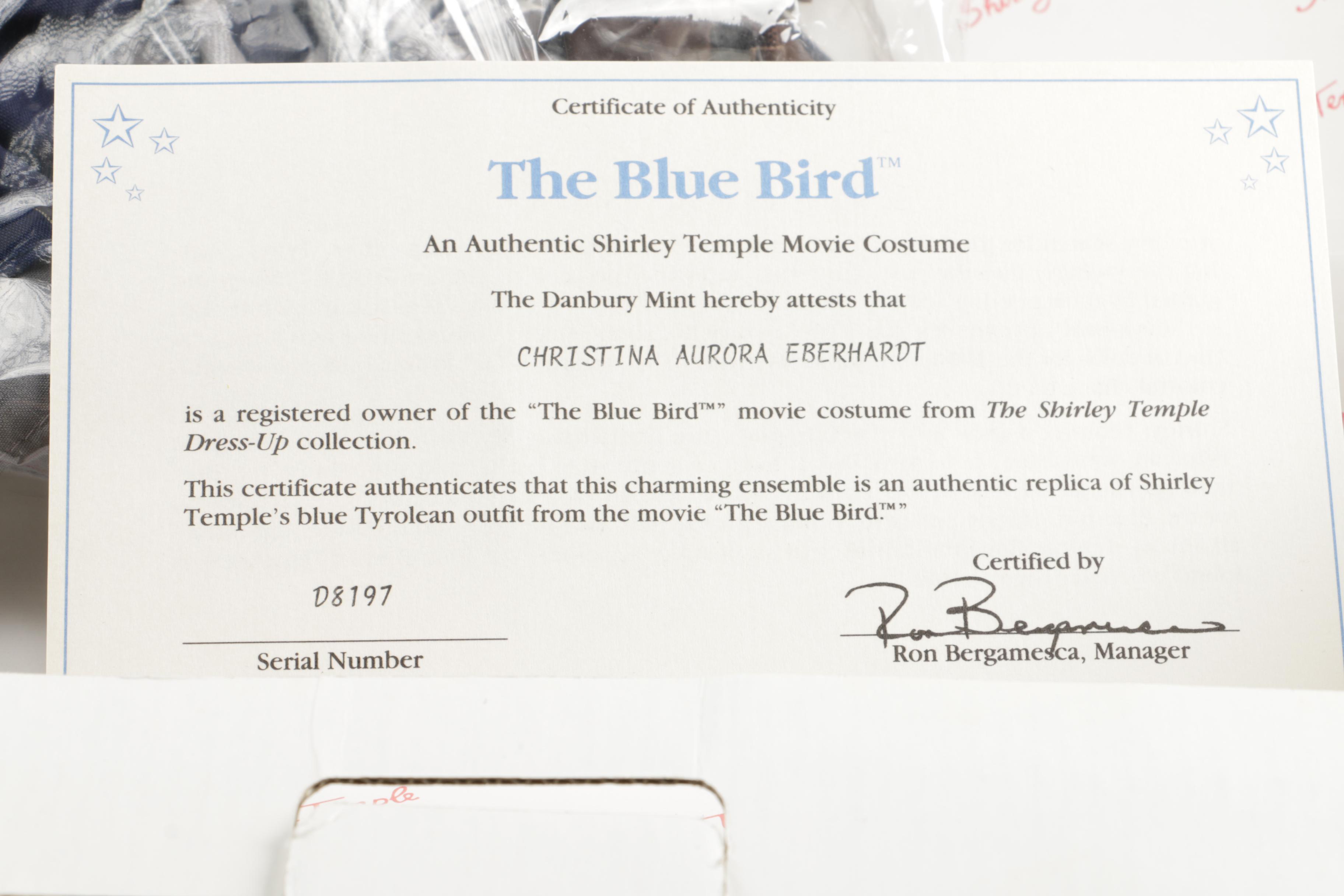 Danbury Mint Shirley Temple Dress Up Doll and Outfits