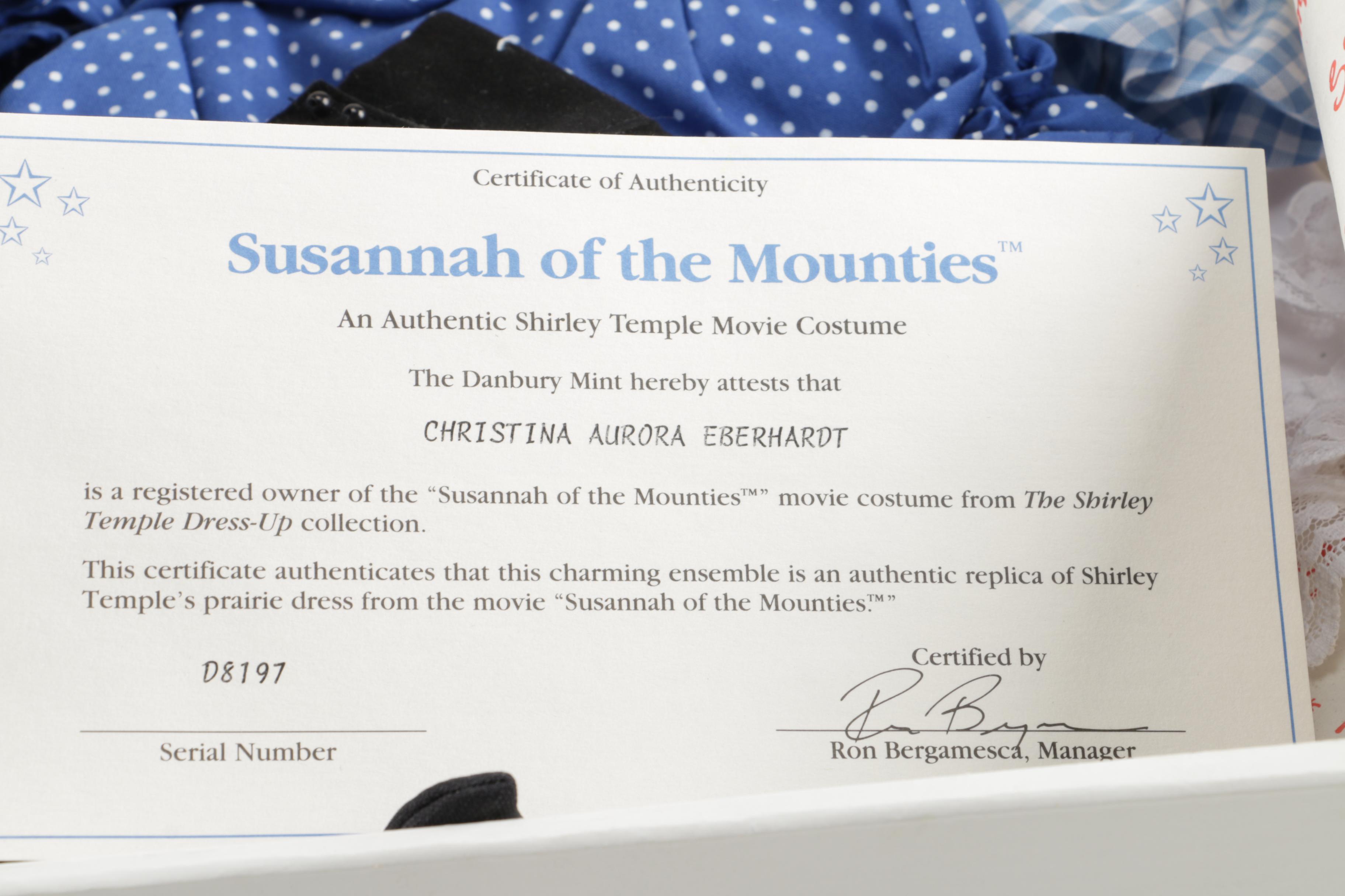 Danbury Mint Shirley Temple Dress Up Doll and Outfits