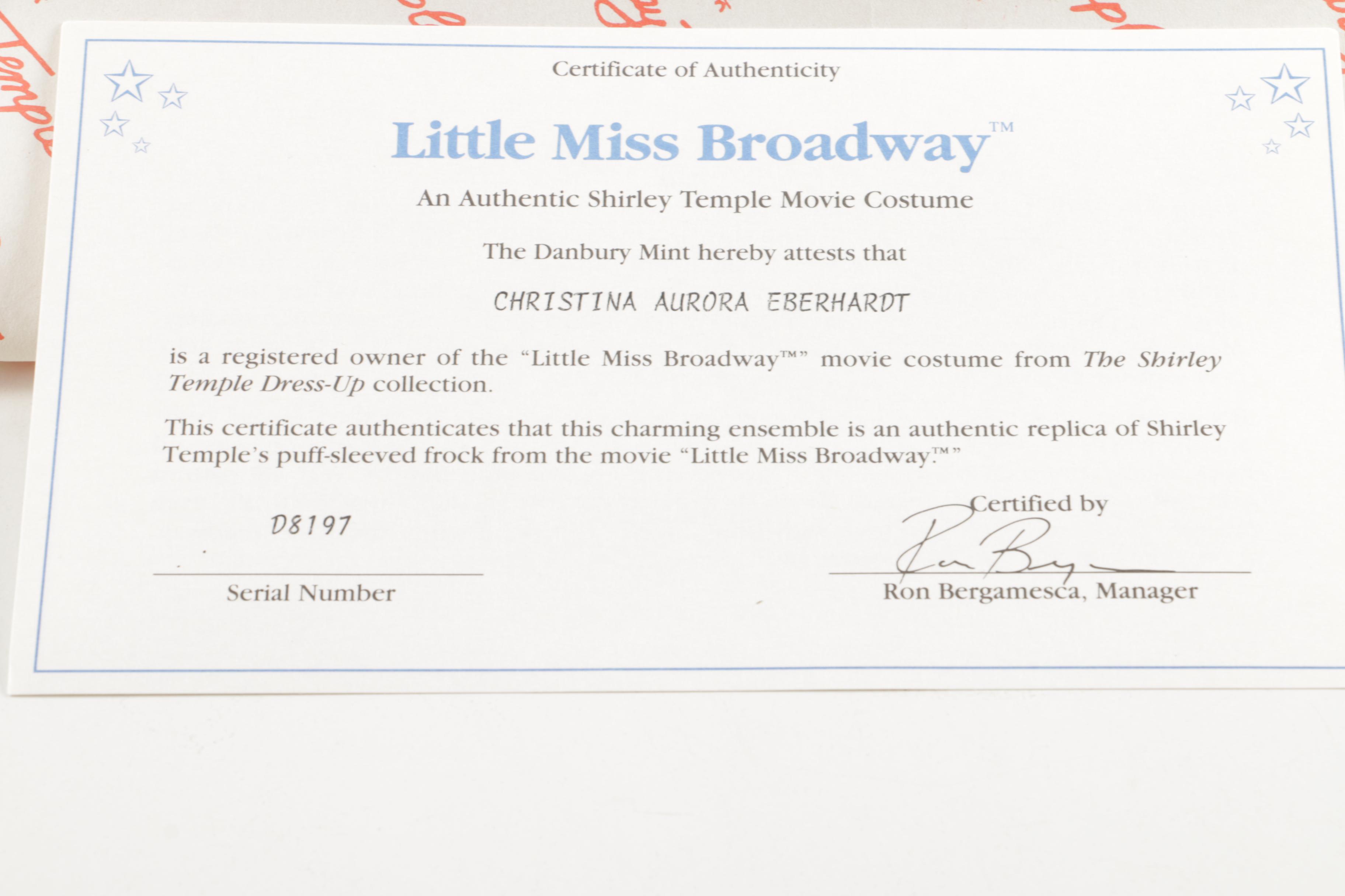 Danbury Mint Shirley Temple Dress Up Doll and Outfits