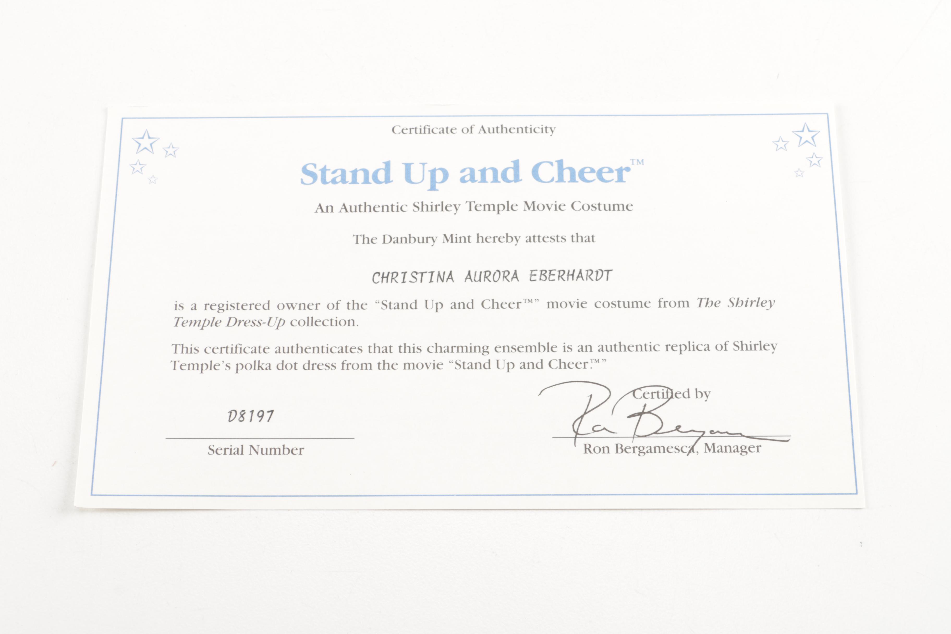 Danbury Mint Shirley Temple Dress Up Doll and Outfits