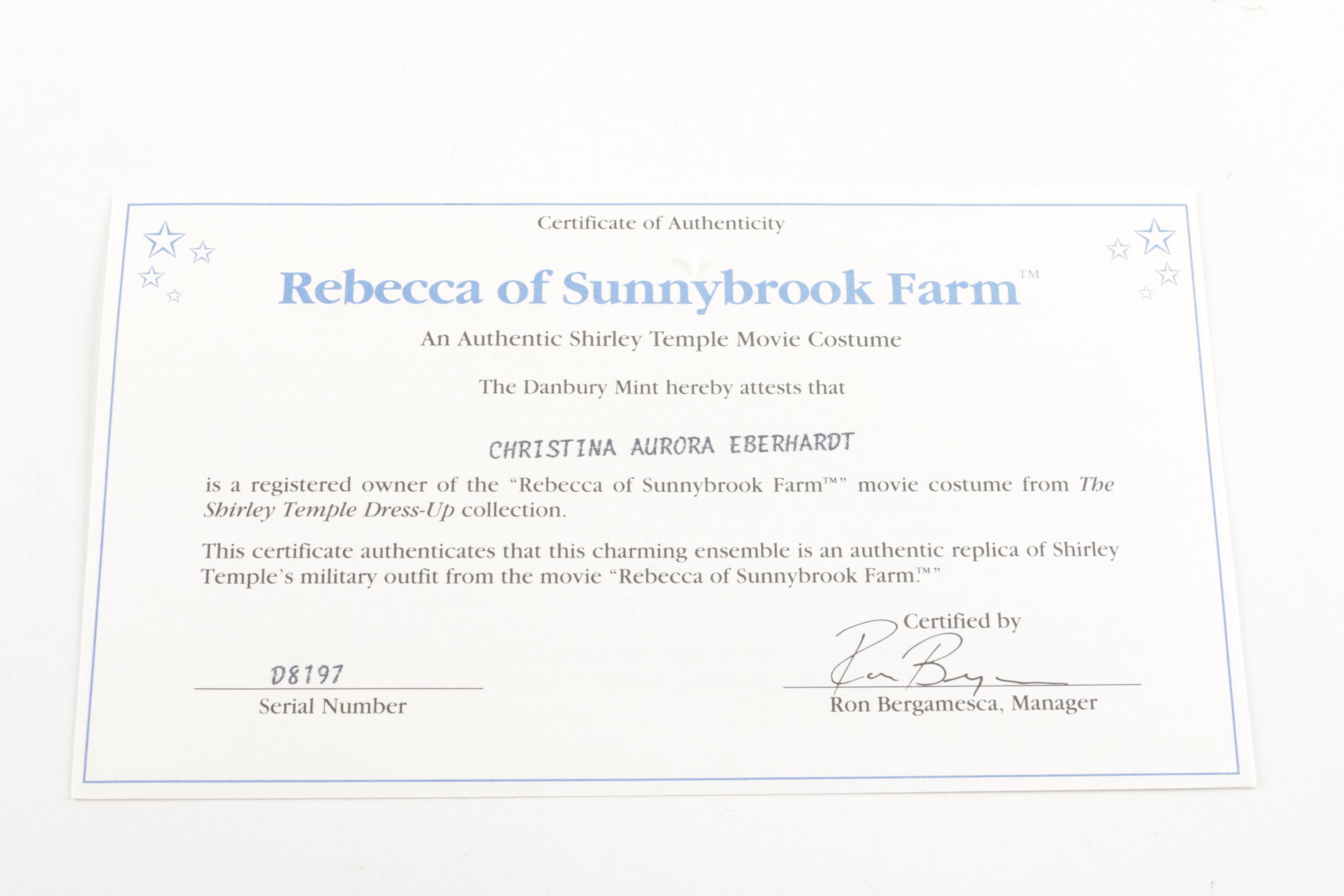 Danbury Mint Shirley Temple Dress Up Doll and Outfits