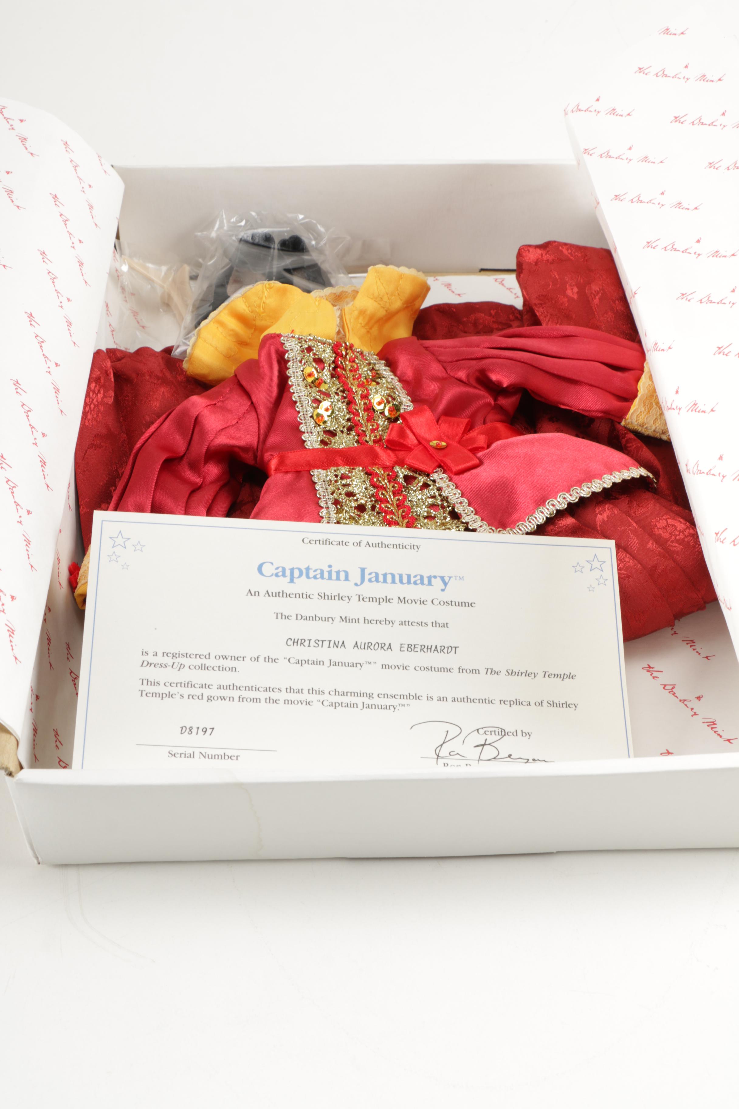 Danbury Mint Shirley Temple Dress Up Doll and Outfits