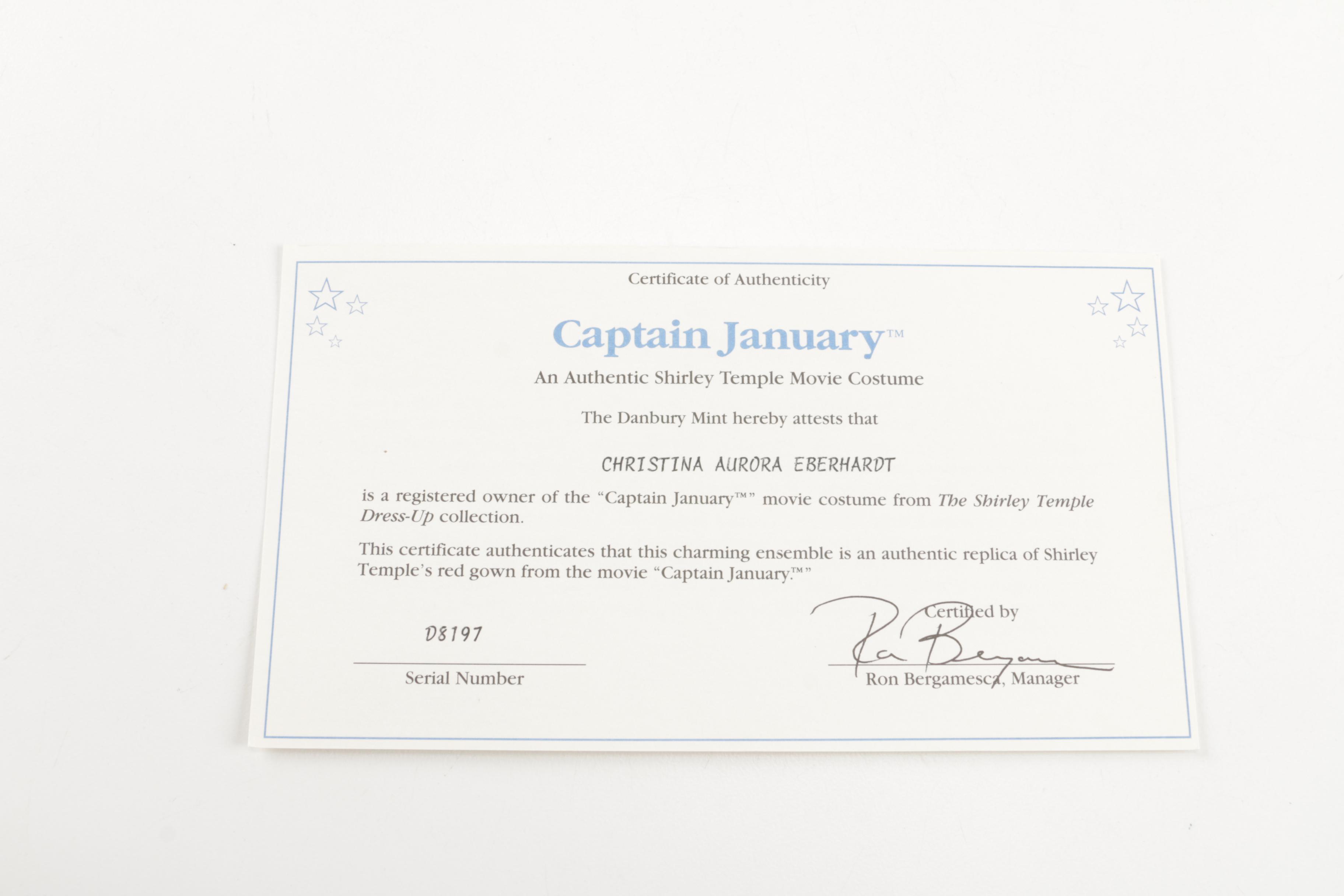 Danbury Mint Shirley Temple Dress Up Doll and Outfits