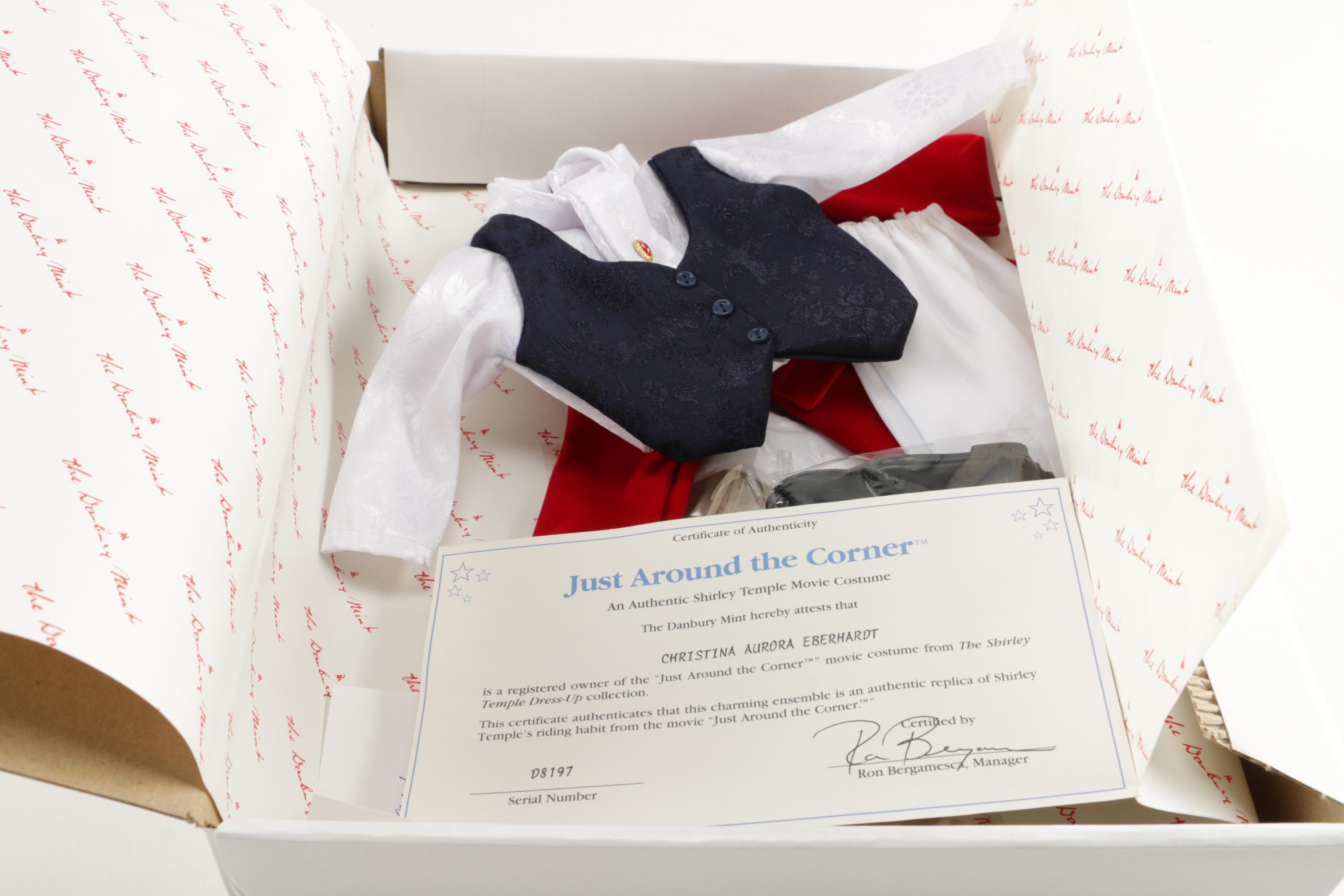 Danbury Mint Shirley Temple Dress Up Doll and Outfits