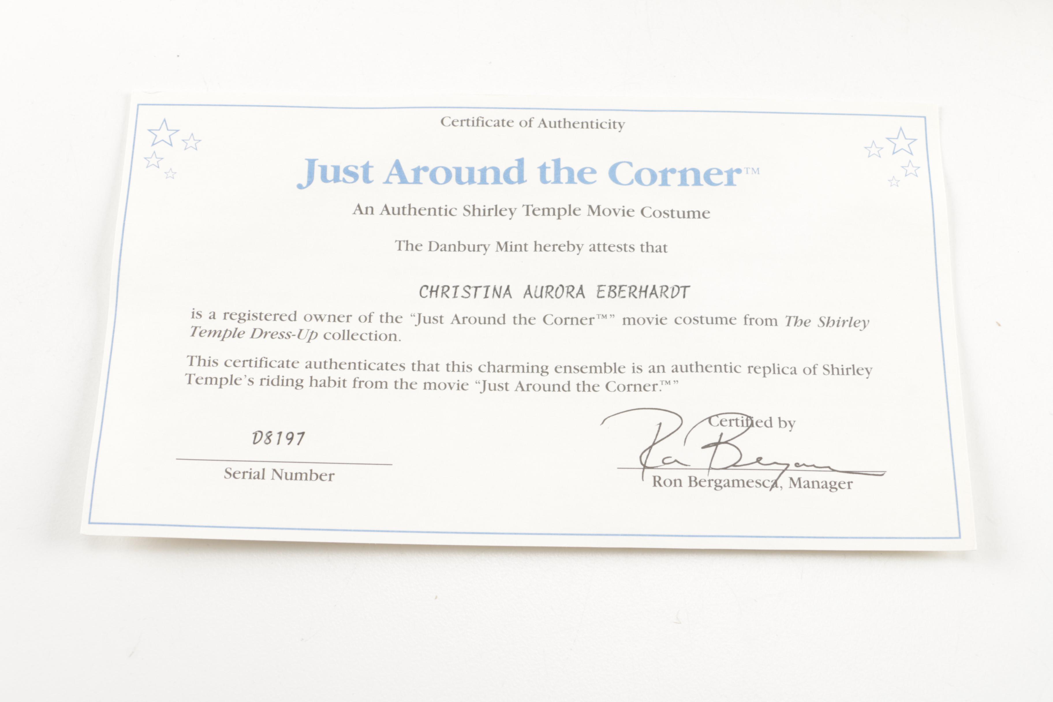 Danbury Mint Shirley Temple Dress Up Doll and Outfits