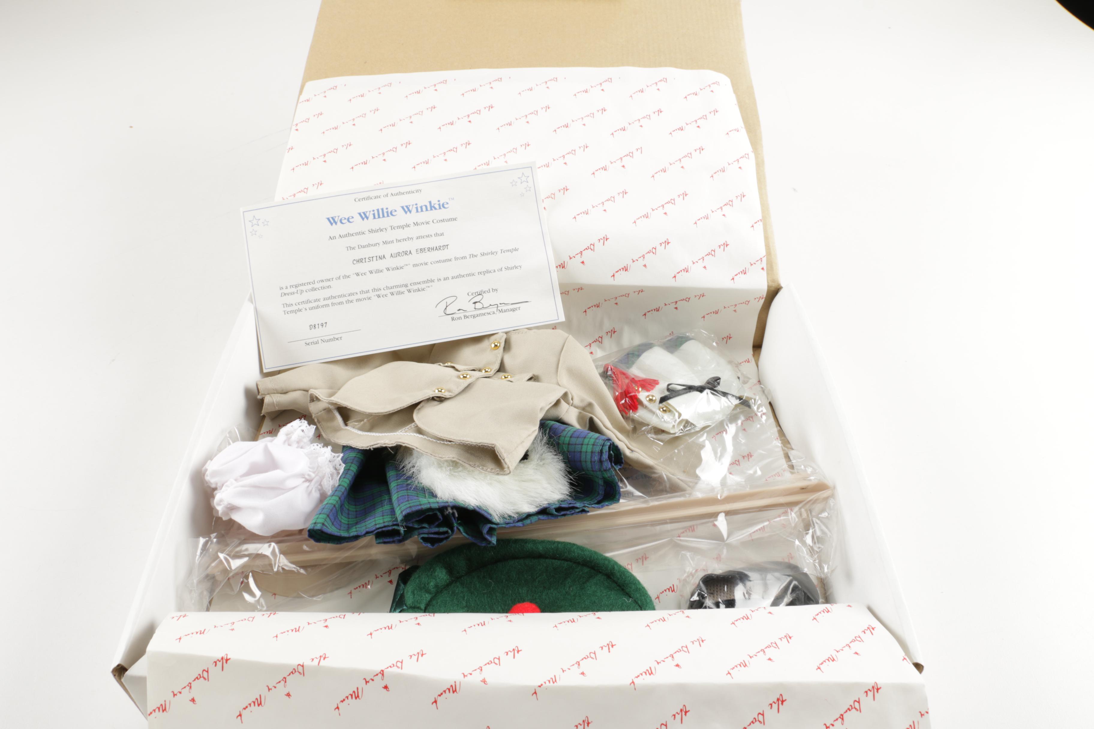 Danbury Mint Shirley Temple Dress Up Doll and Outfits