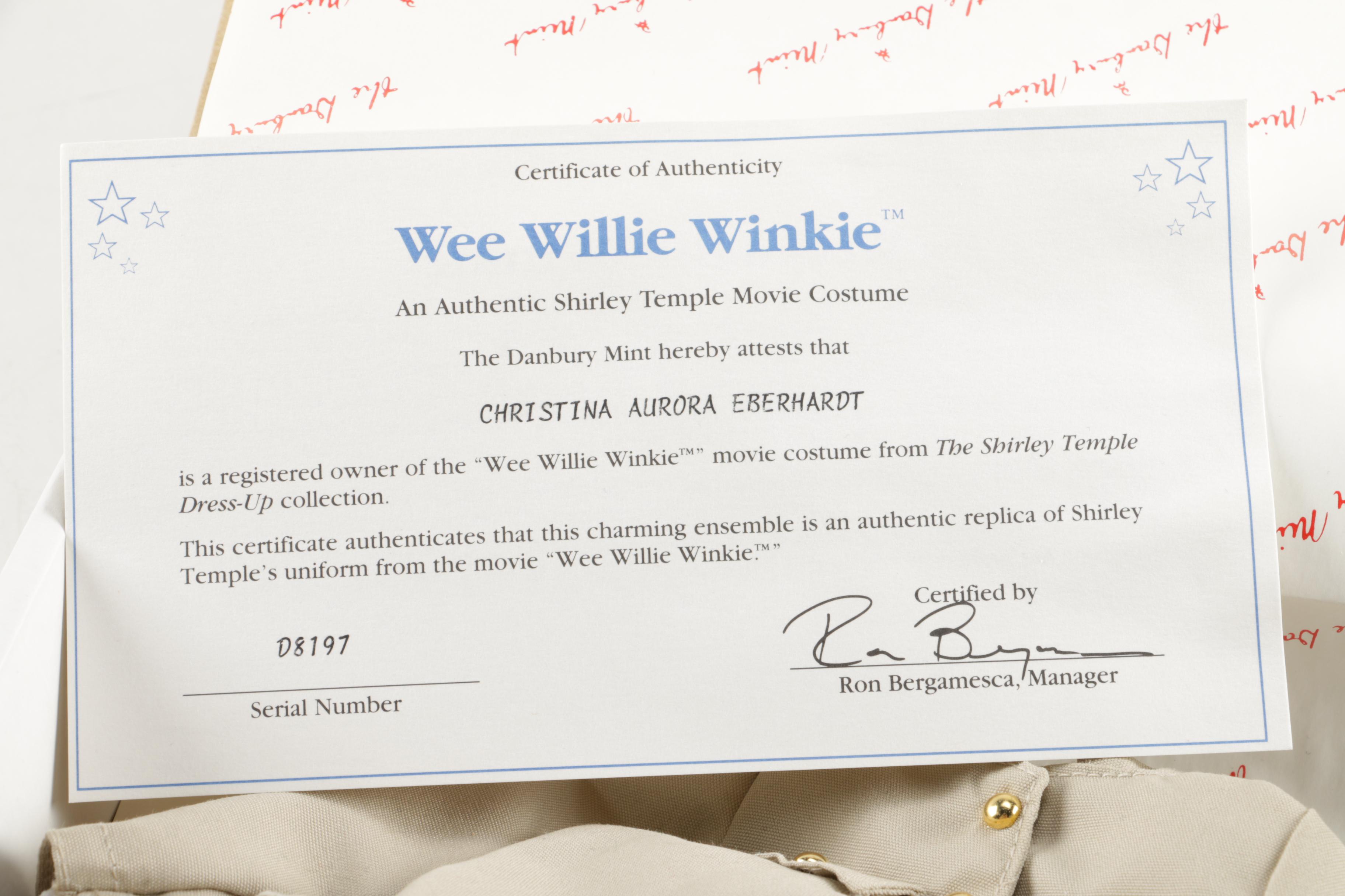 Danbury Mint Shirley Temple Dress Up Doll and Outfits