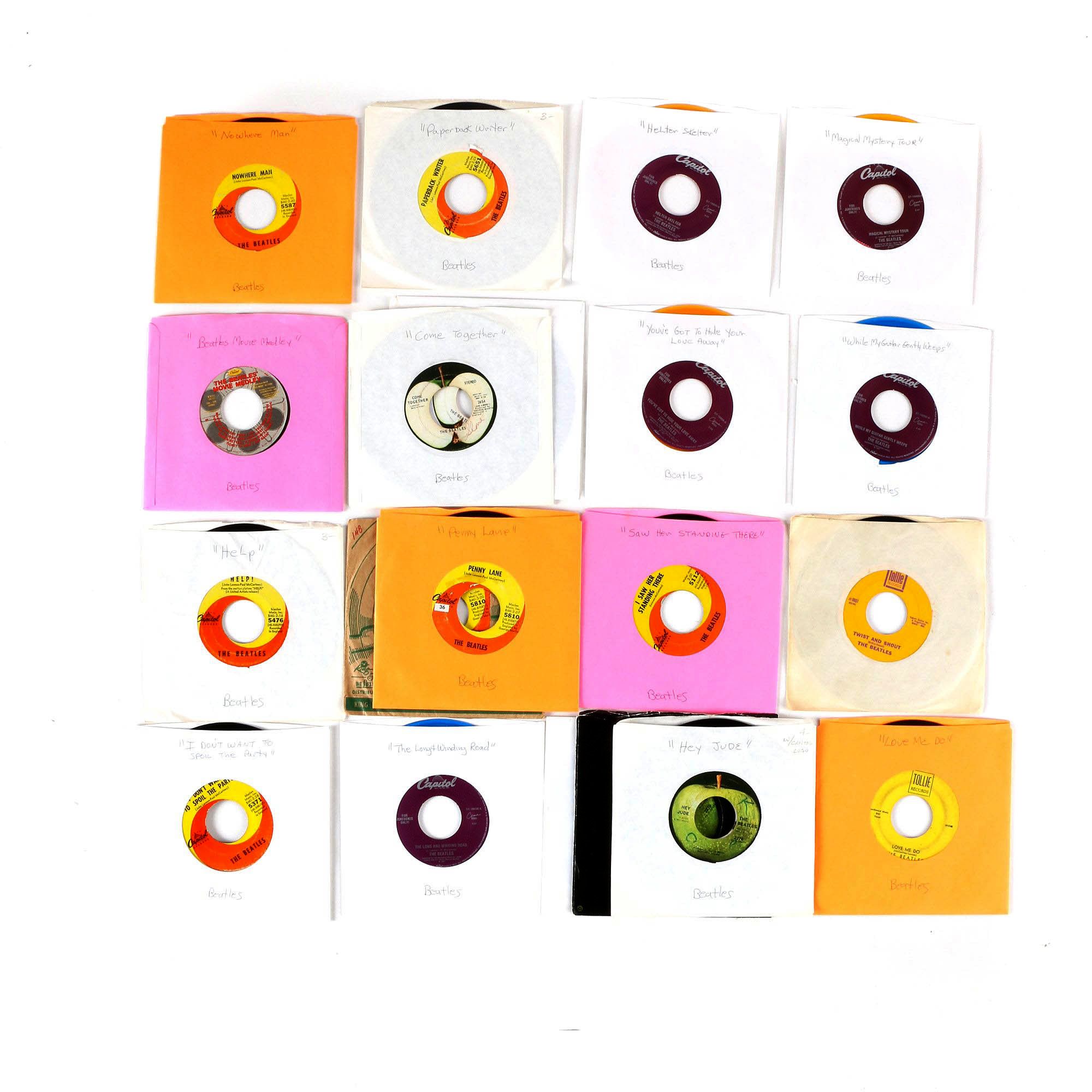 20 Beatles 45 rpm Singles