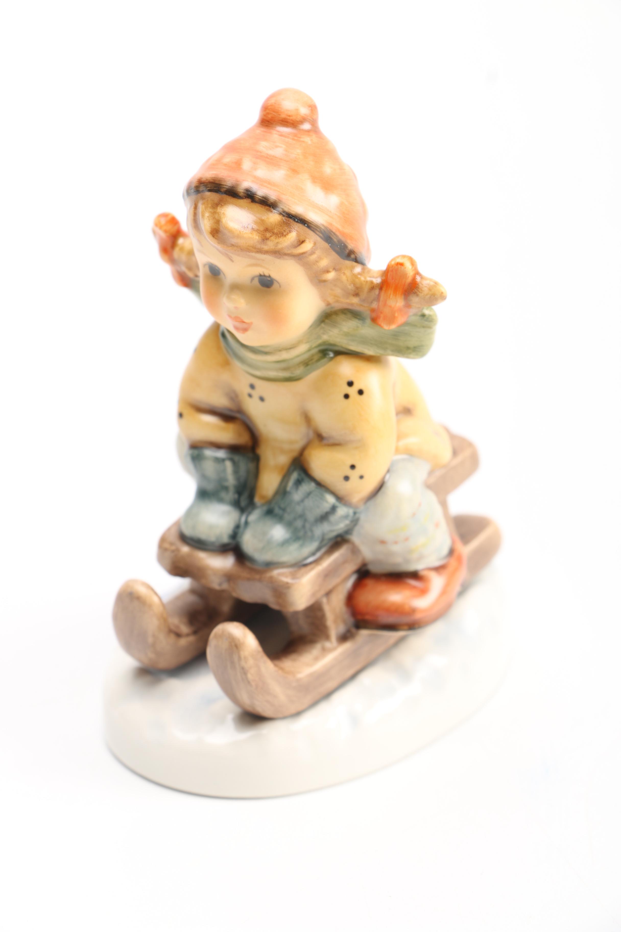 Goebel Hummel Figurines "Sleigh Ride" and "A Fair Measure"