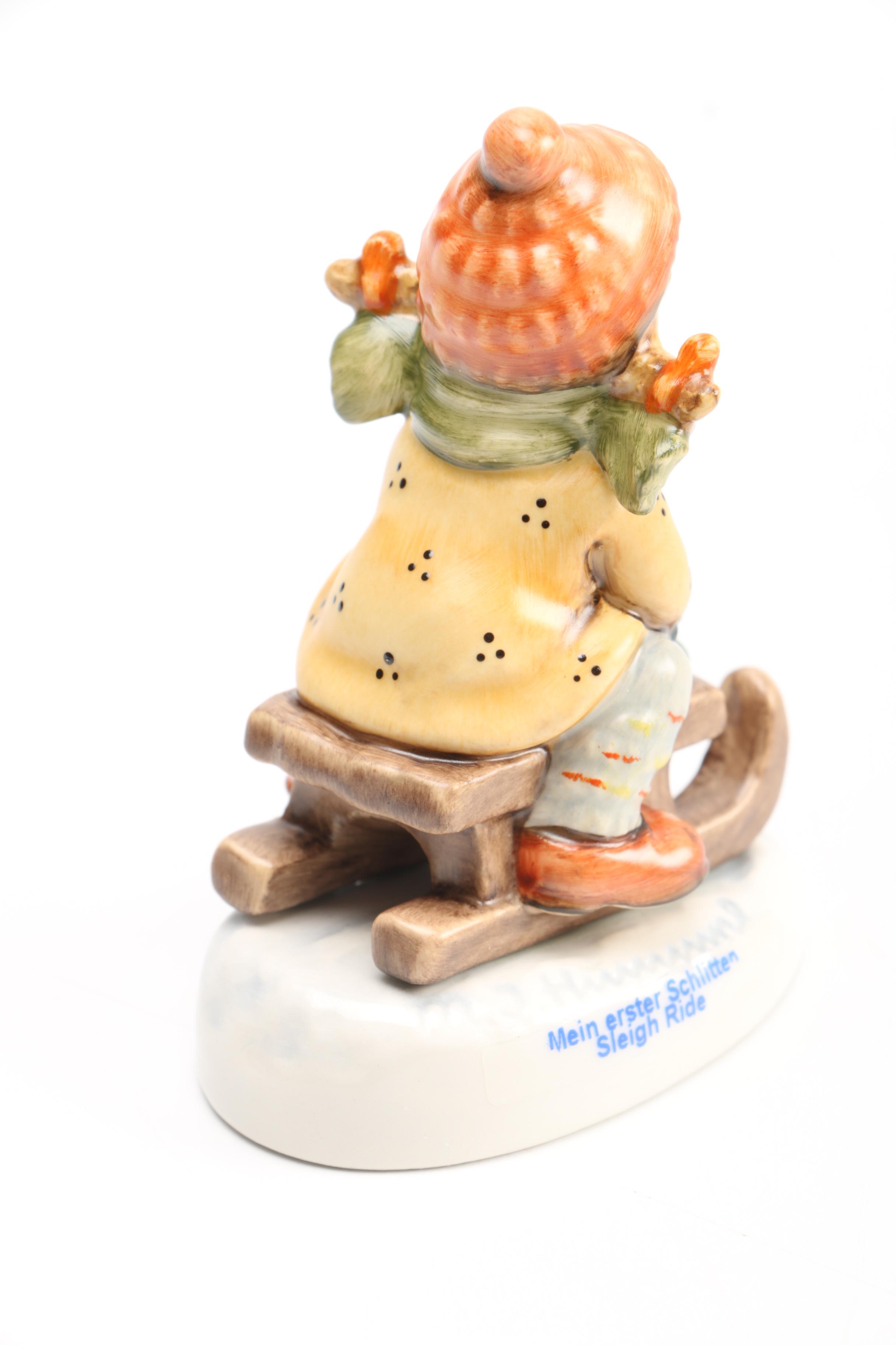 Goebel Hummel Figurines "Sleigh Ride" and "A Fair Measure"