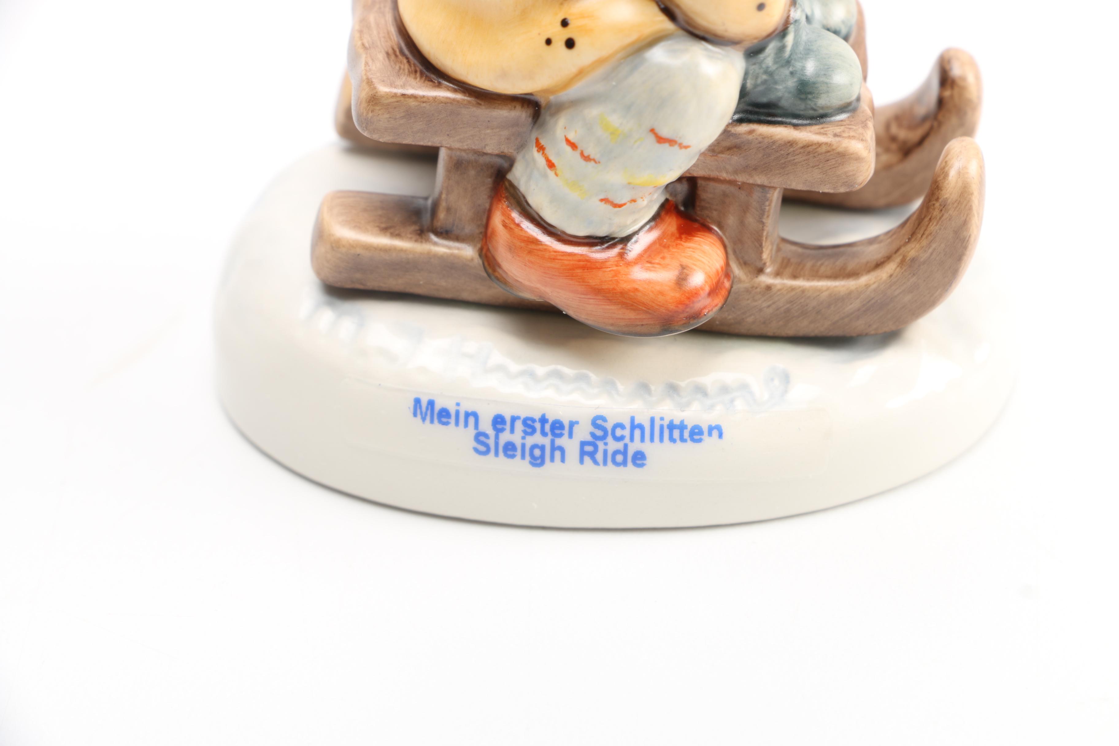 Goebel Hummel Figurines "Sleigh Ride" and "A Fair Measure"