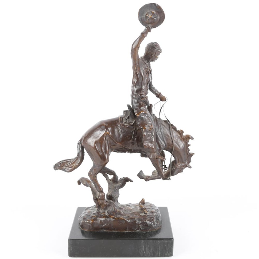 Carl Kauba Bronze Sculpture "Rodeo Rider"