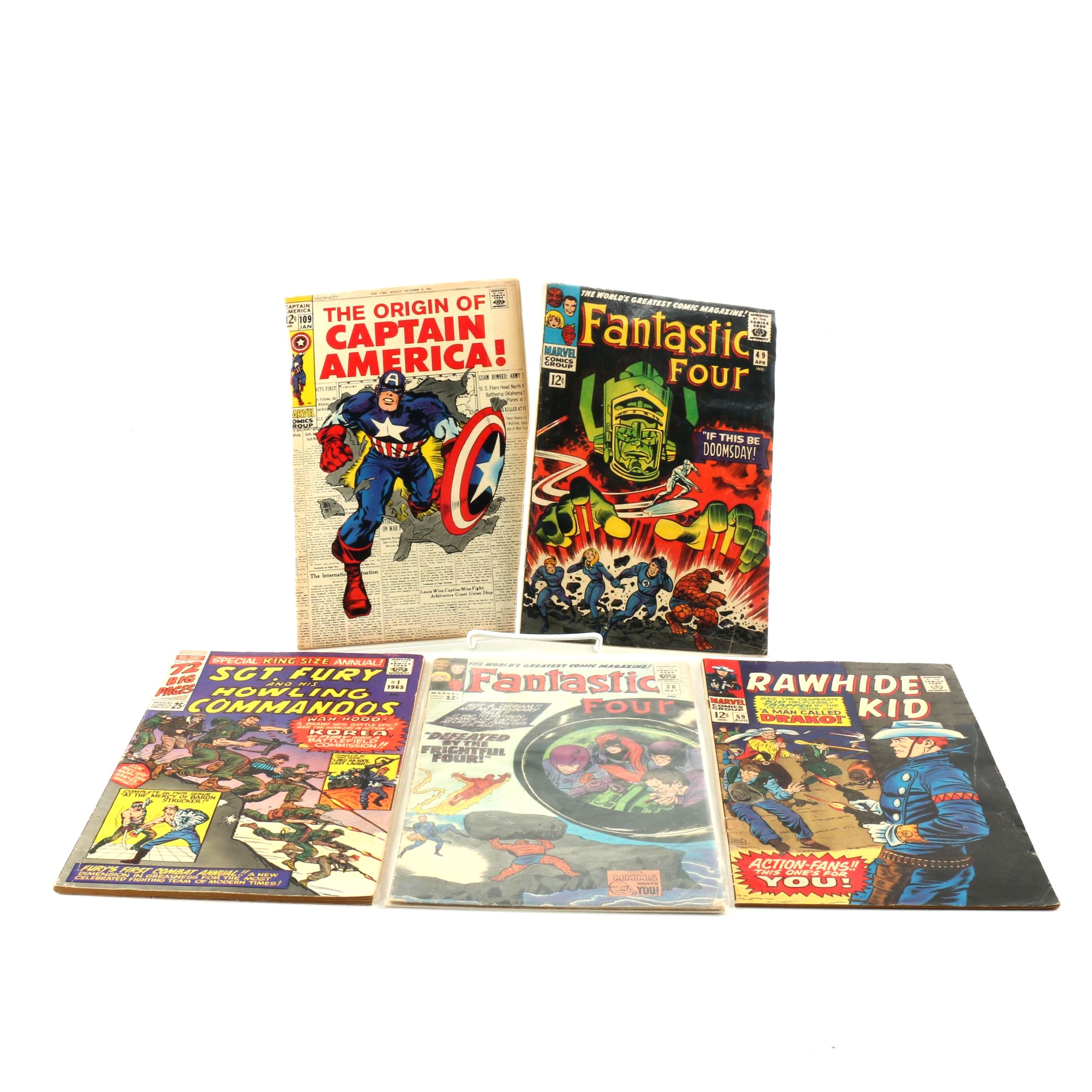 Marvel Silver Age Comic Books Including Early "Fantastic Four"