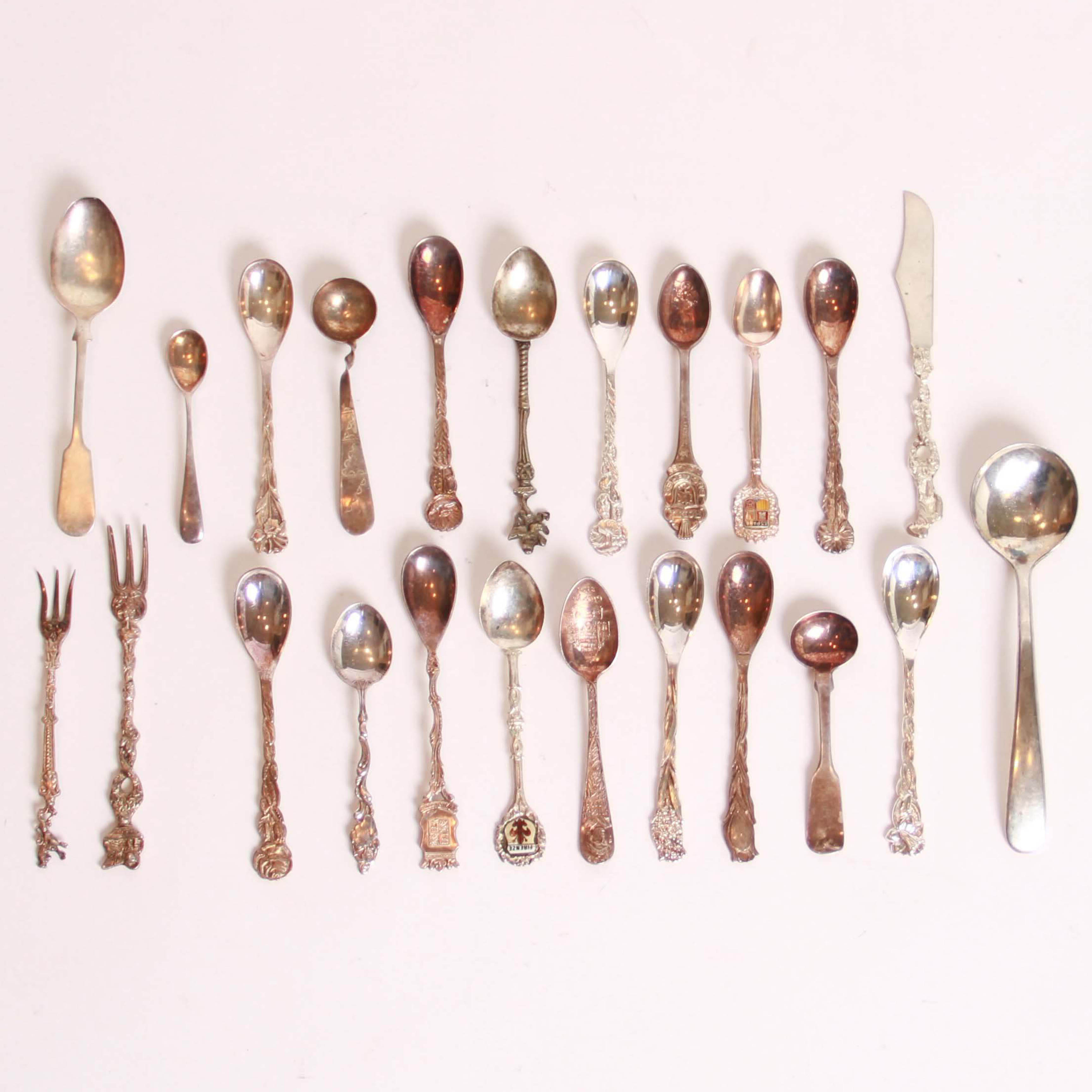 Silver Plate and Silver Tone Flatware Collection