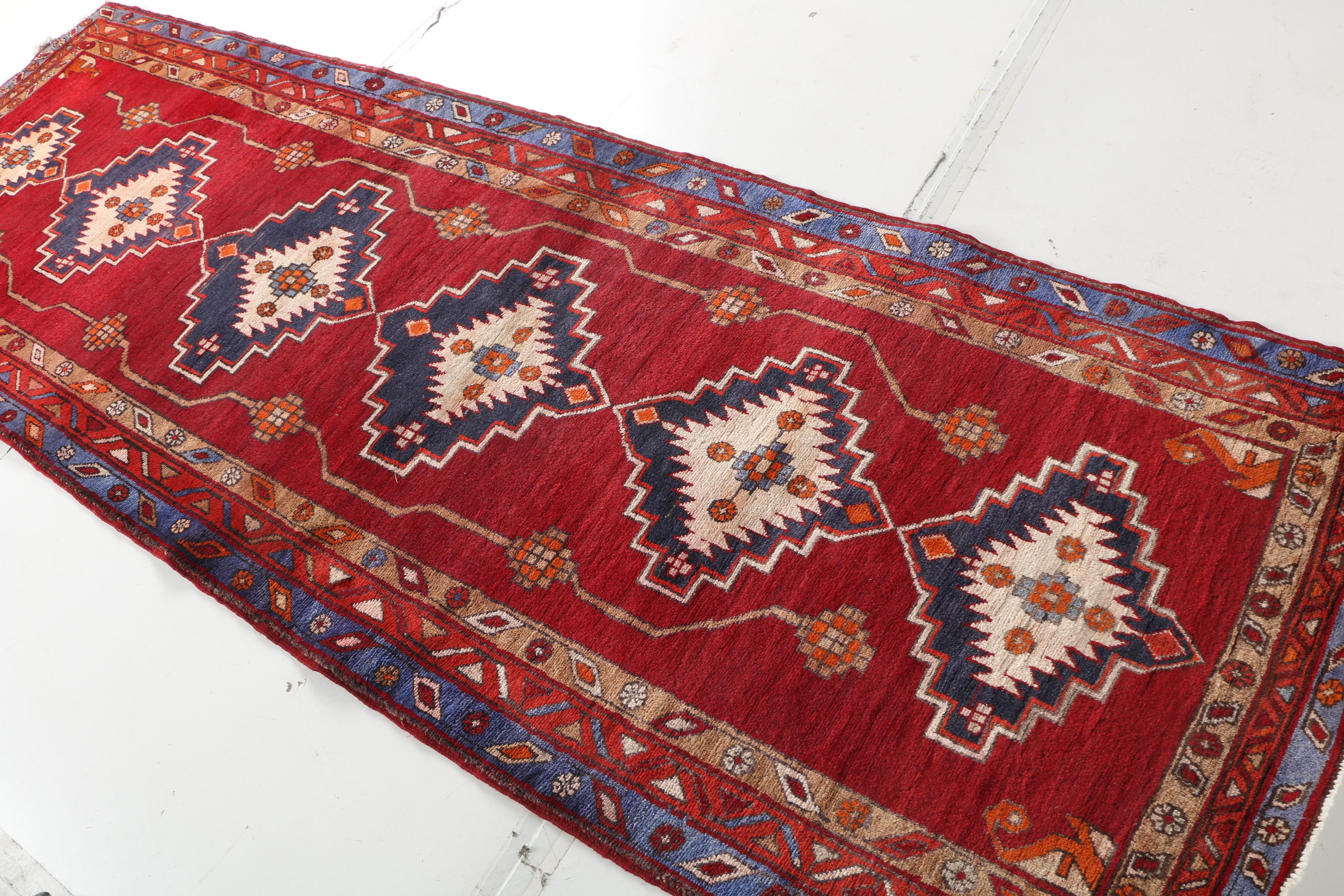 Hand-Knotted Persian Ardabil Area Rug