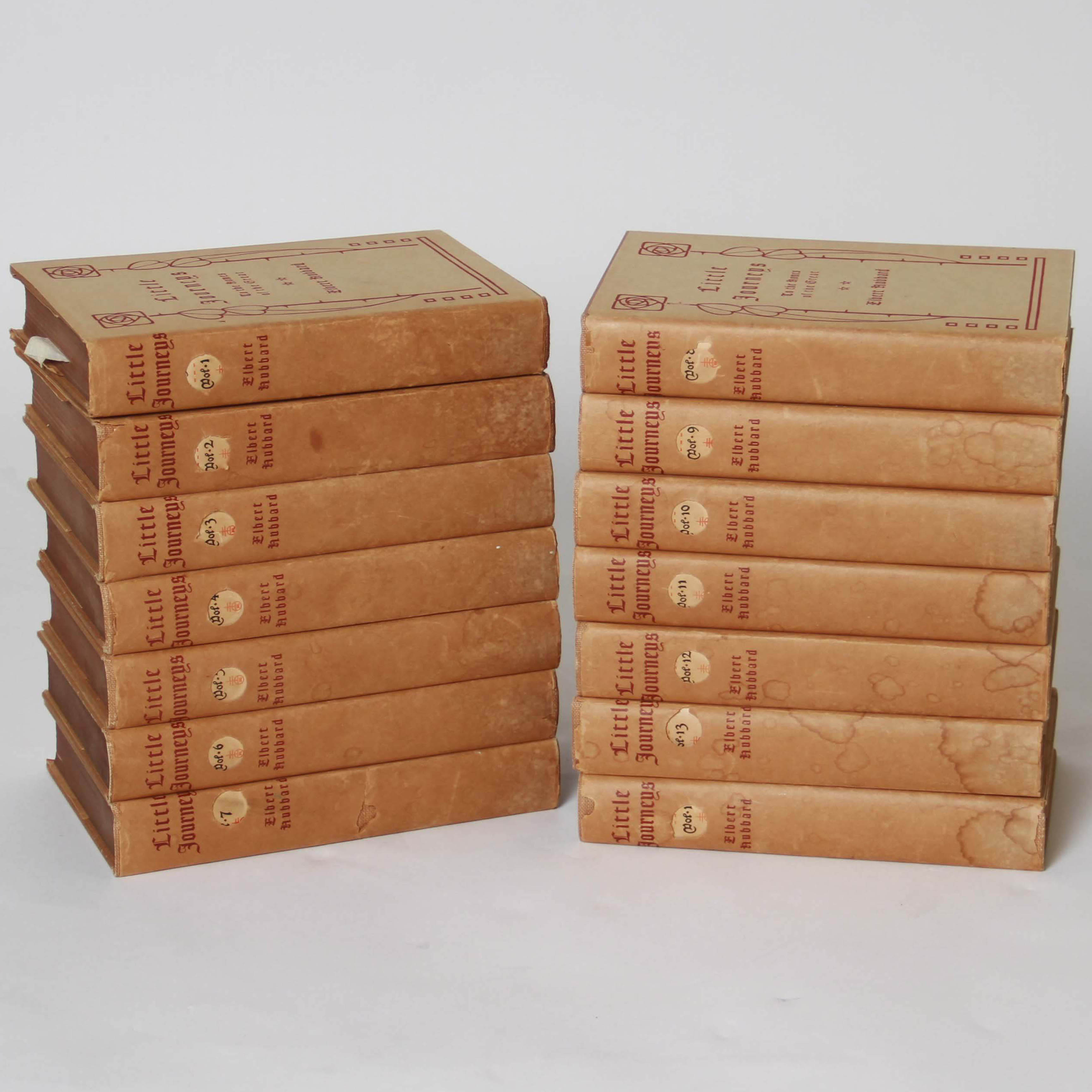 "Little Journeys To The Homes of The Great" by Elbert Hubbard Book Set