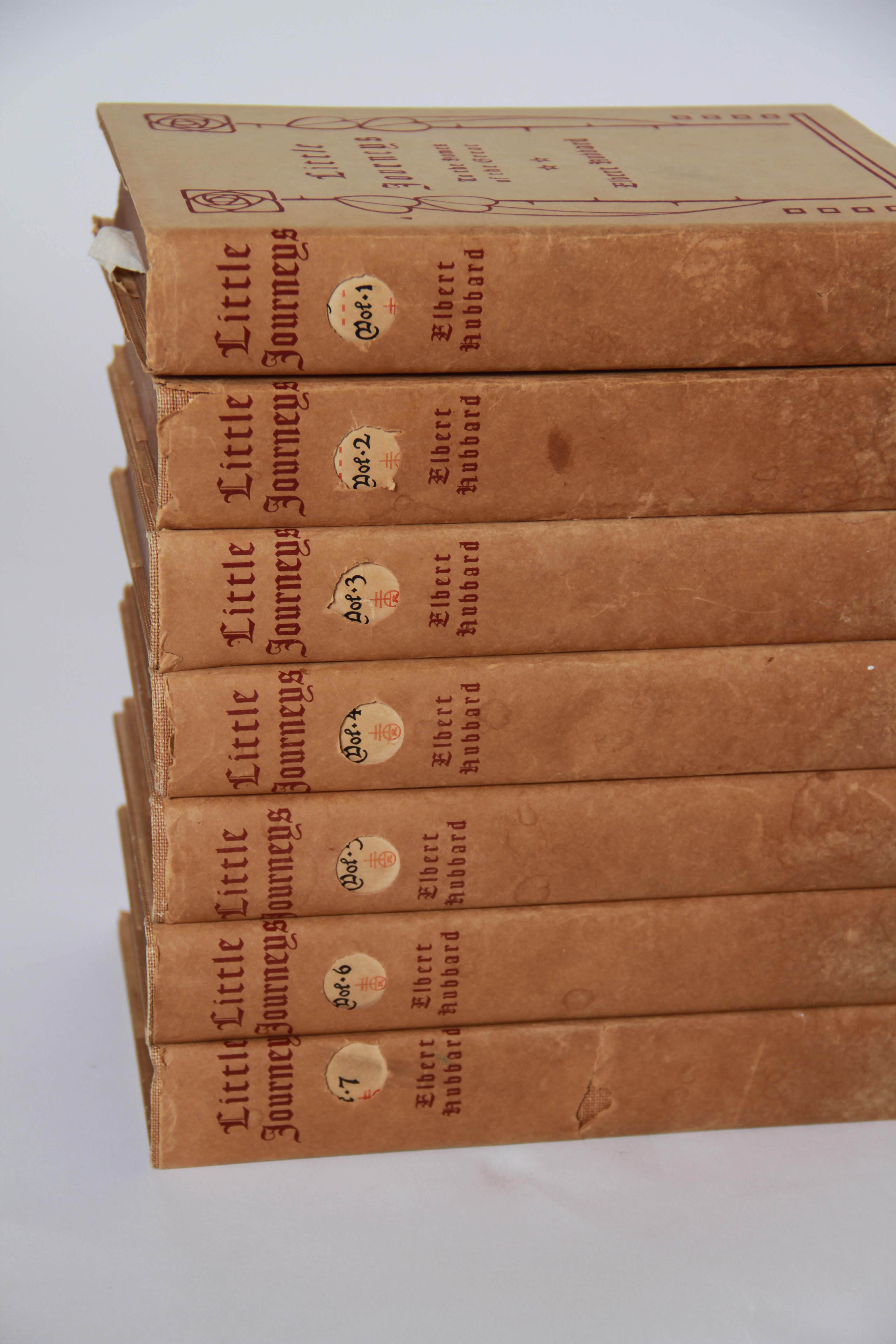 "Little Journeys To The Homes of The Great" by Elbert Hubbard Book Set