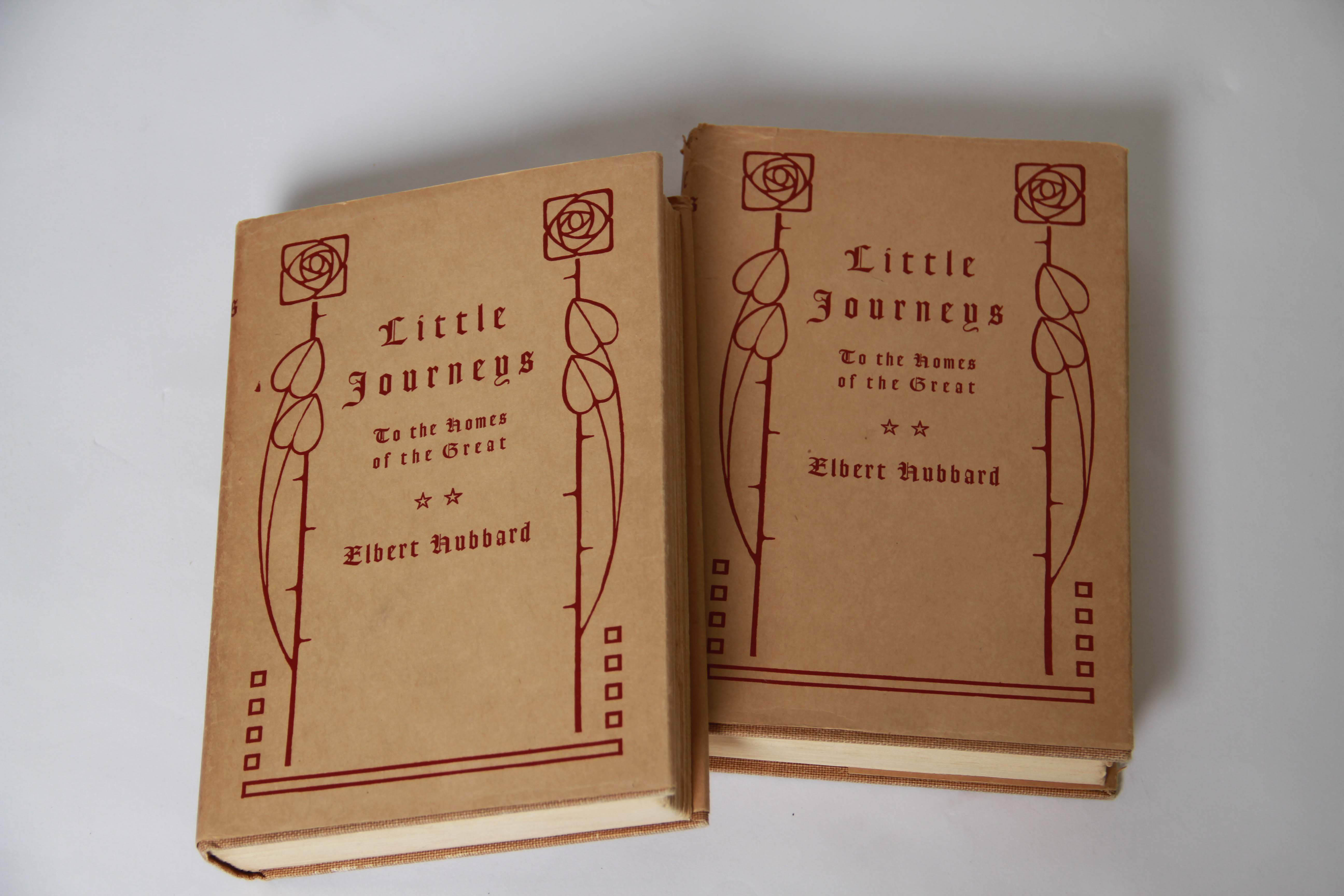 "Little Journeys To The Homes of The Great" by Elbert Hubbard Book Set