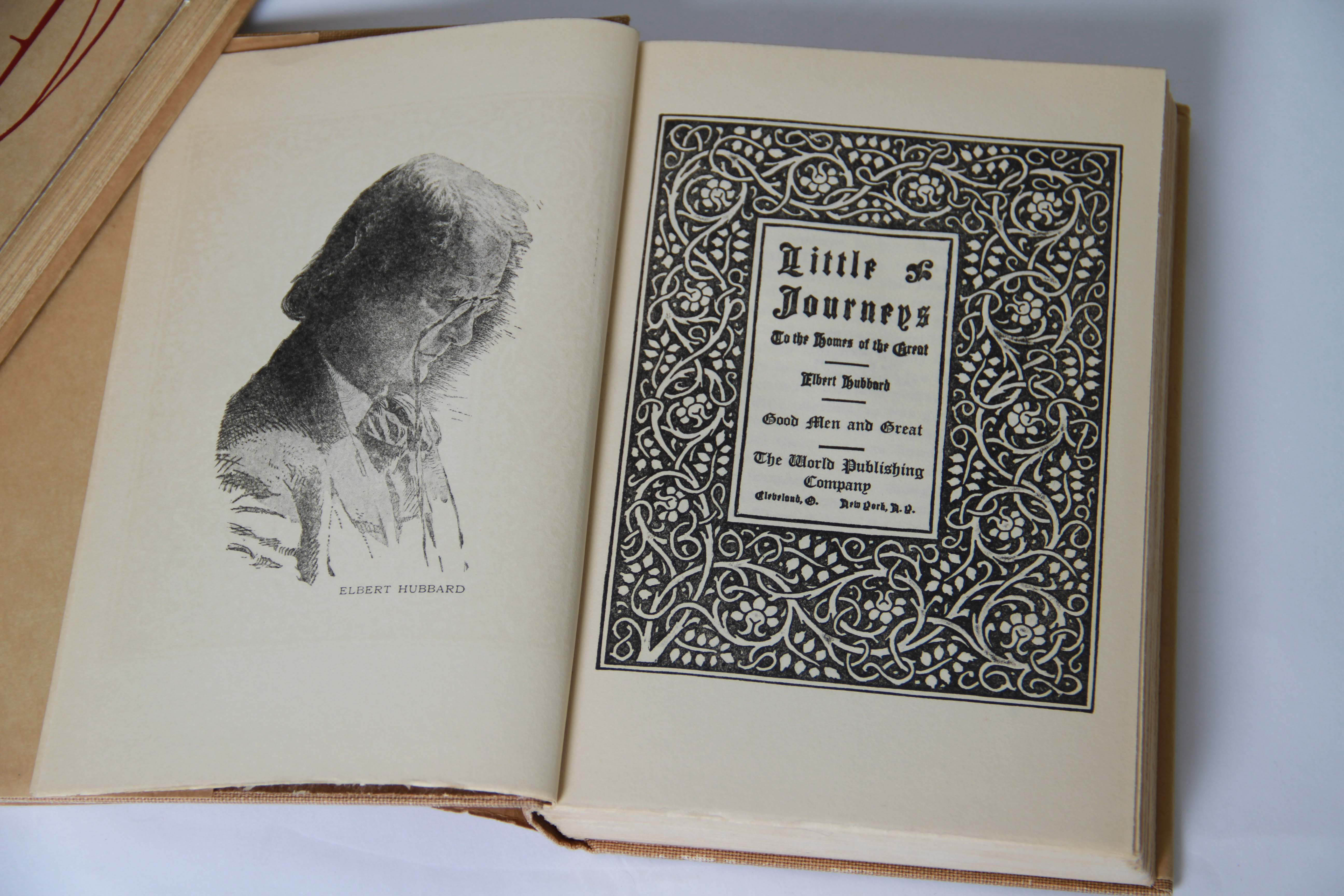 "Little Journeys To The Homes of The Great" by Elbert Hubbard Book Set